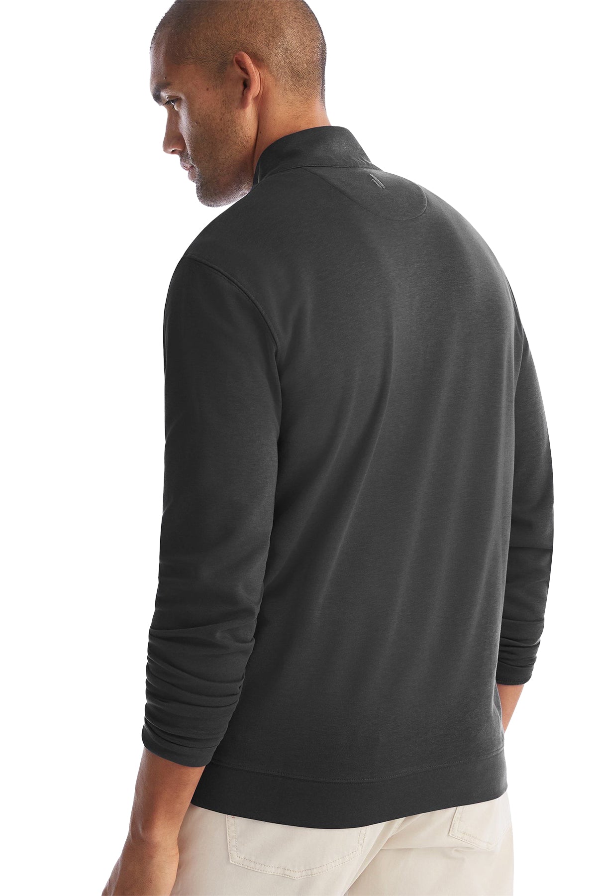 Custom Johnnie O Mens Sully 1/4 Zip Pullover JMKO1460 Black