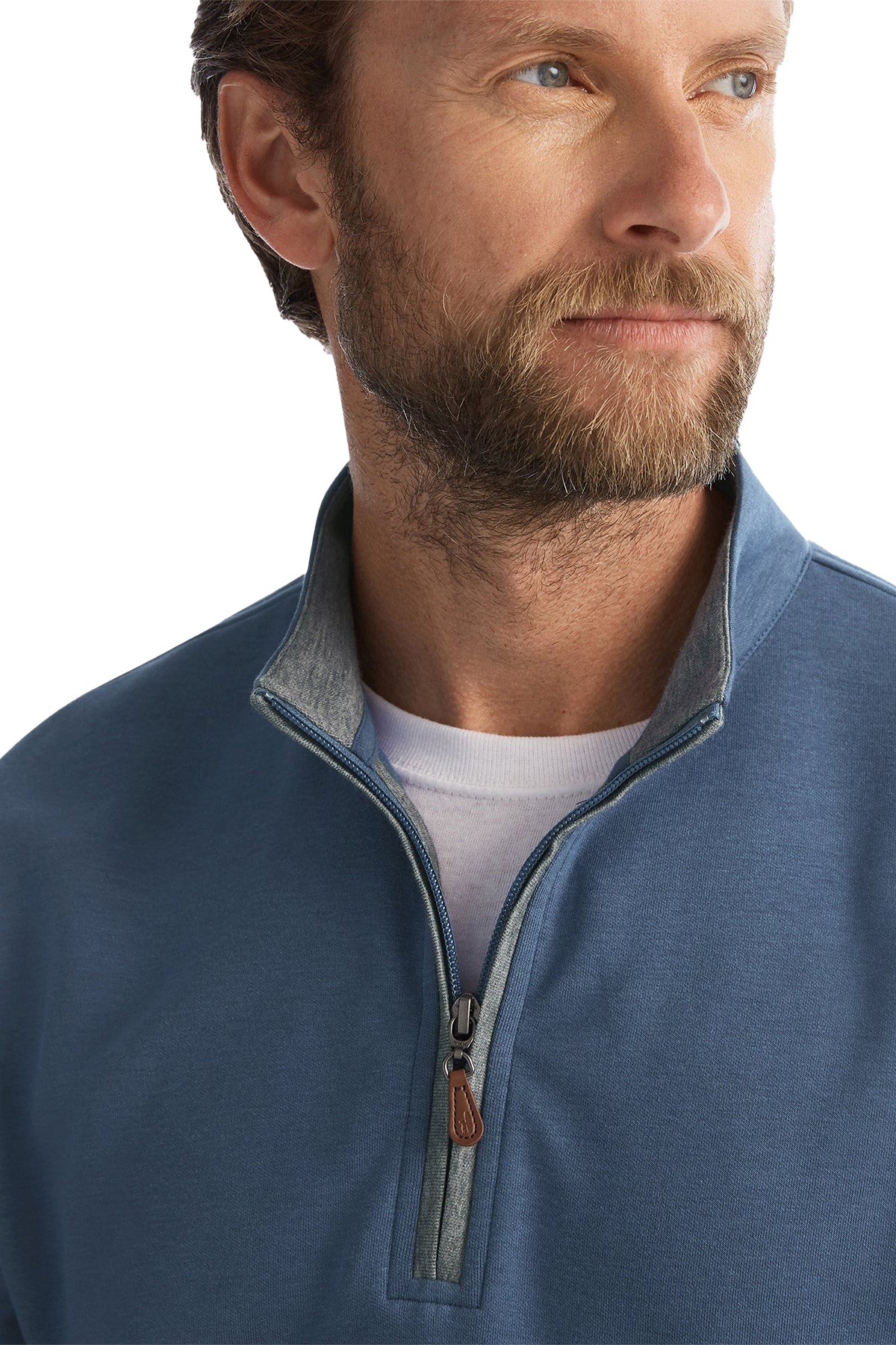 Custom Johnnie O Mens Sully 1/4 Zip Pullover JMKO1460 Helios Blue