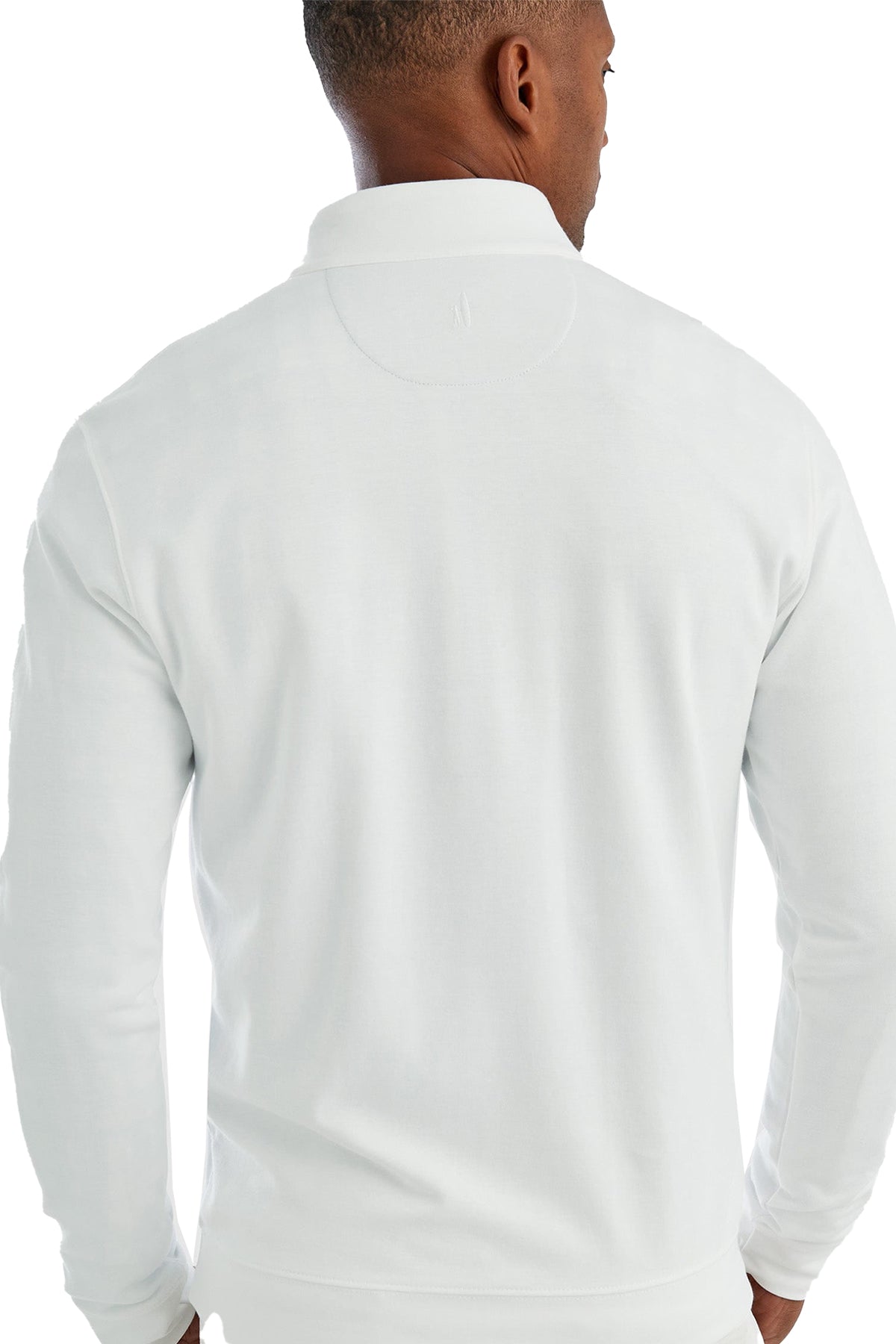 Custom Johnnie O Mens Sully 1/4 Zip Pullover JMKO1460 White