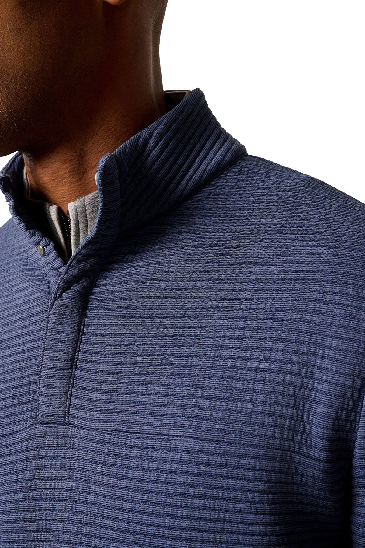 Johnnie O Benjy 1/4 Snap Custom Pullovers, Navy [Matos Builders]