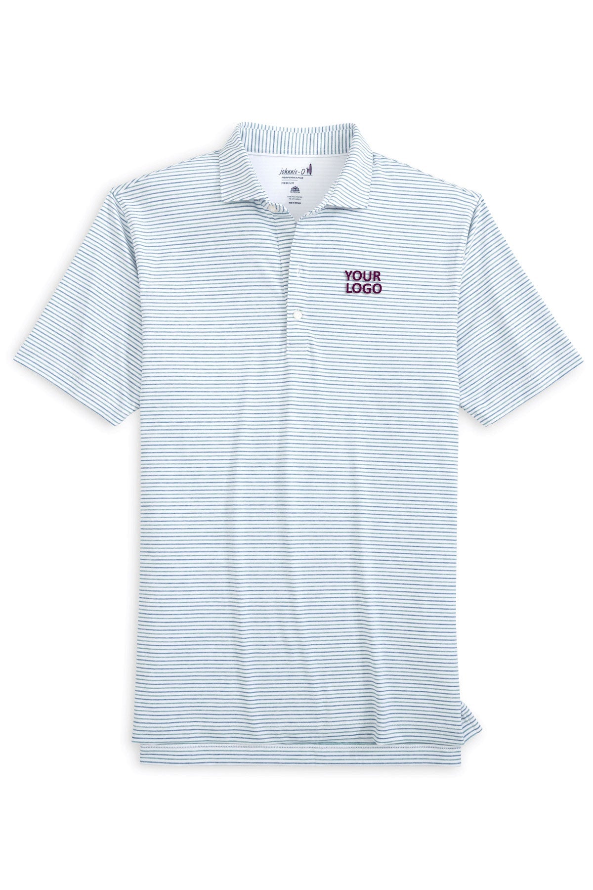 Johnnie O Barrels Blue JMPO100520 custom embroidered polo shirts