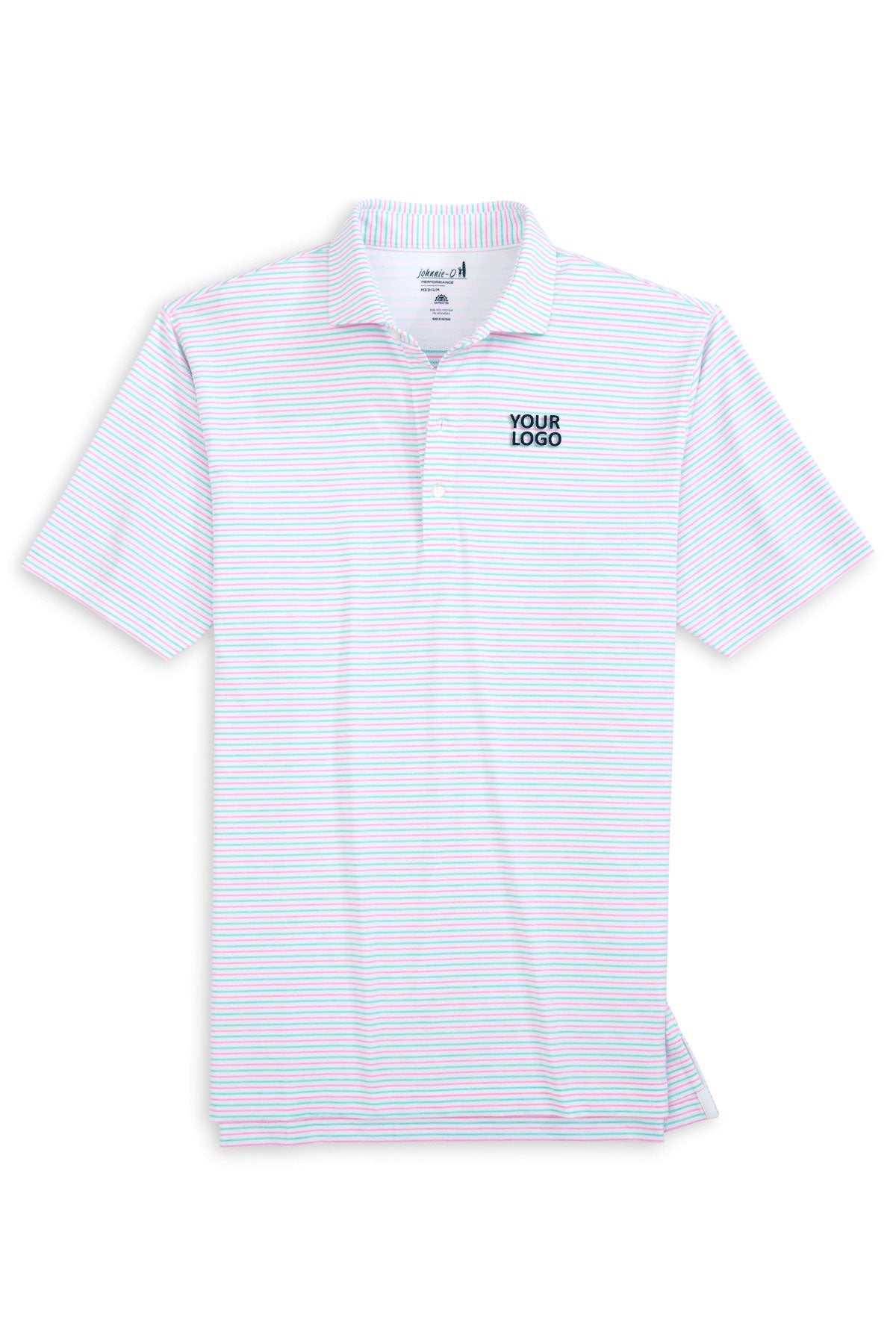 Johnnie O Porto Pink JMPO100520 custom logo polo shirts