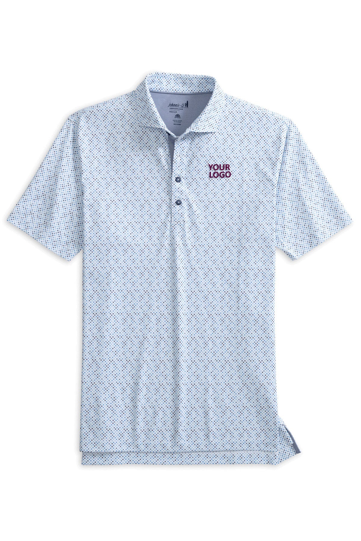 Johnnie O Blue JMPO101020 custom logo polo shirts