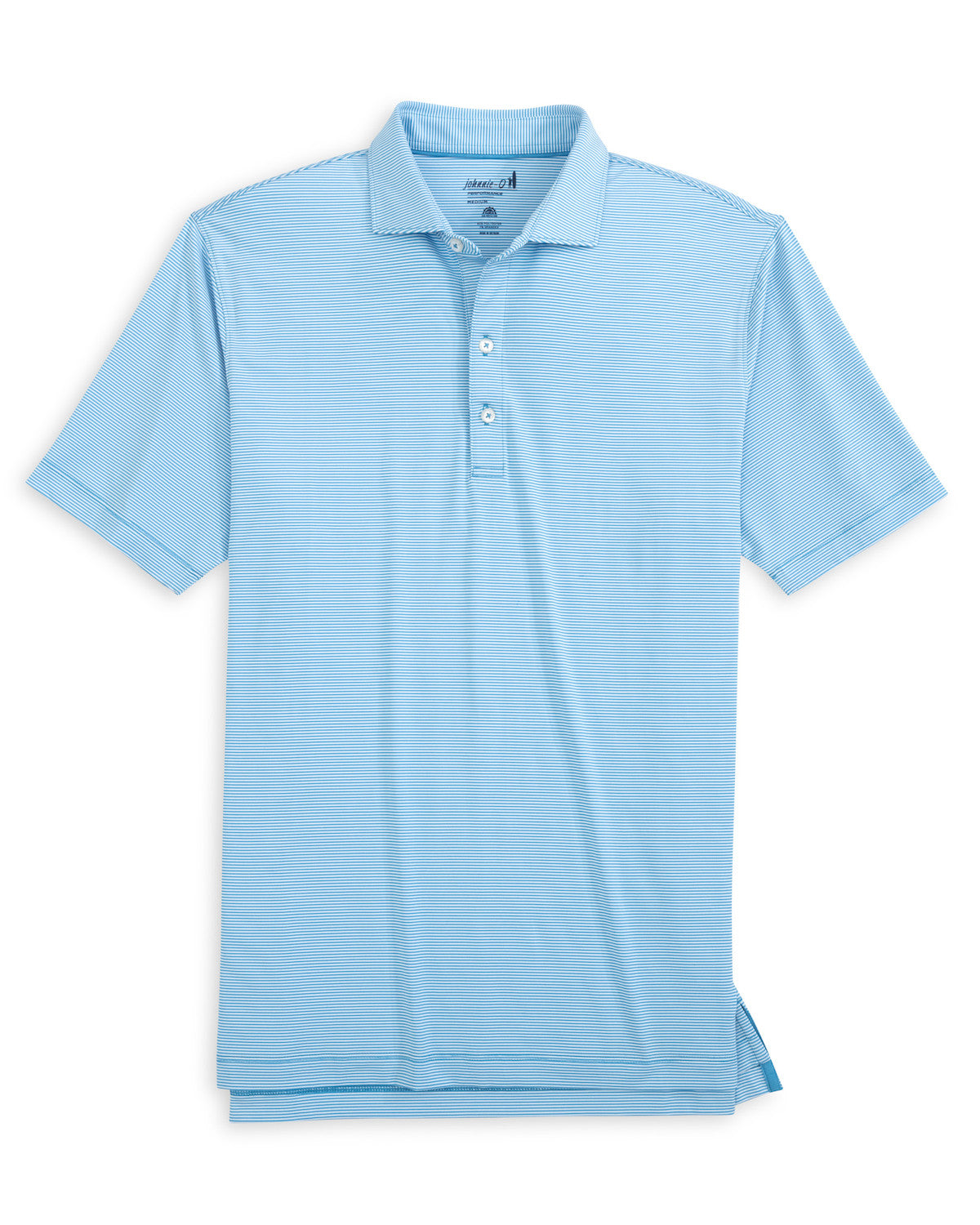 Custom Johnnie O Mens Lyndon Striped Polo, Majorca [Holden Richardson]