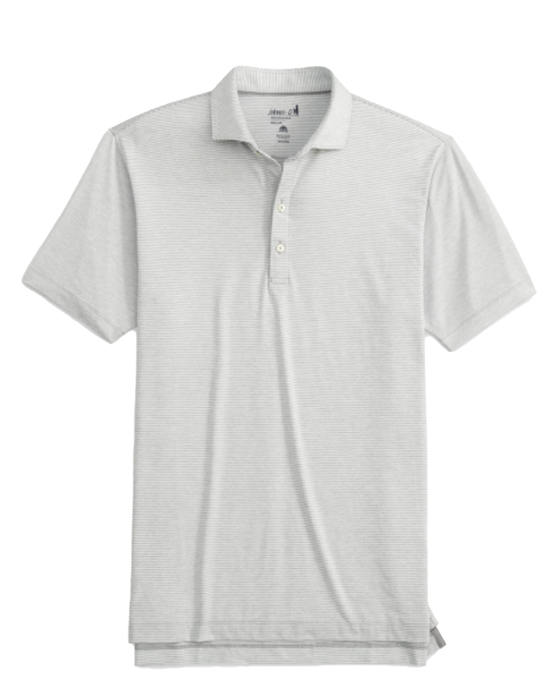 Custom Johnnie O Mens Lyndon Striped Polo, Seal [Holden Richardson]