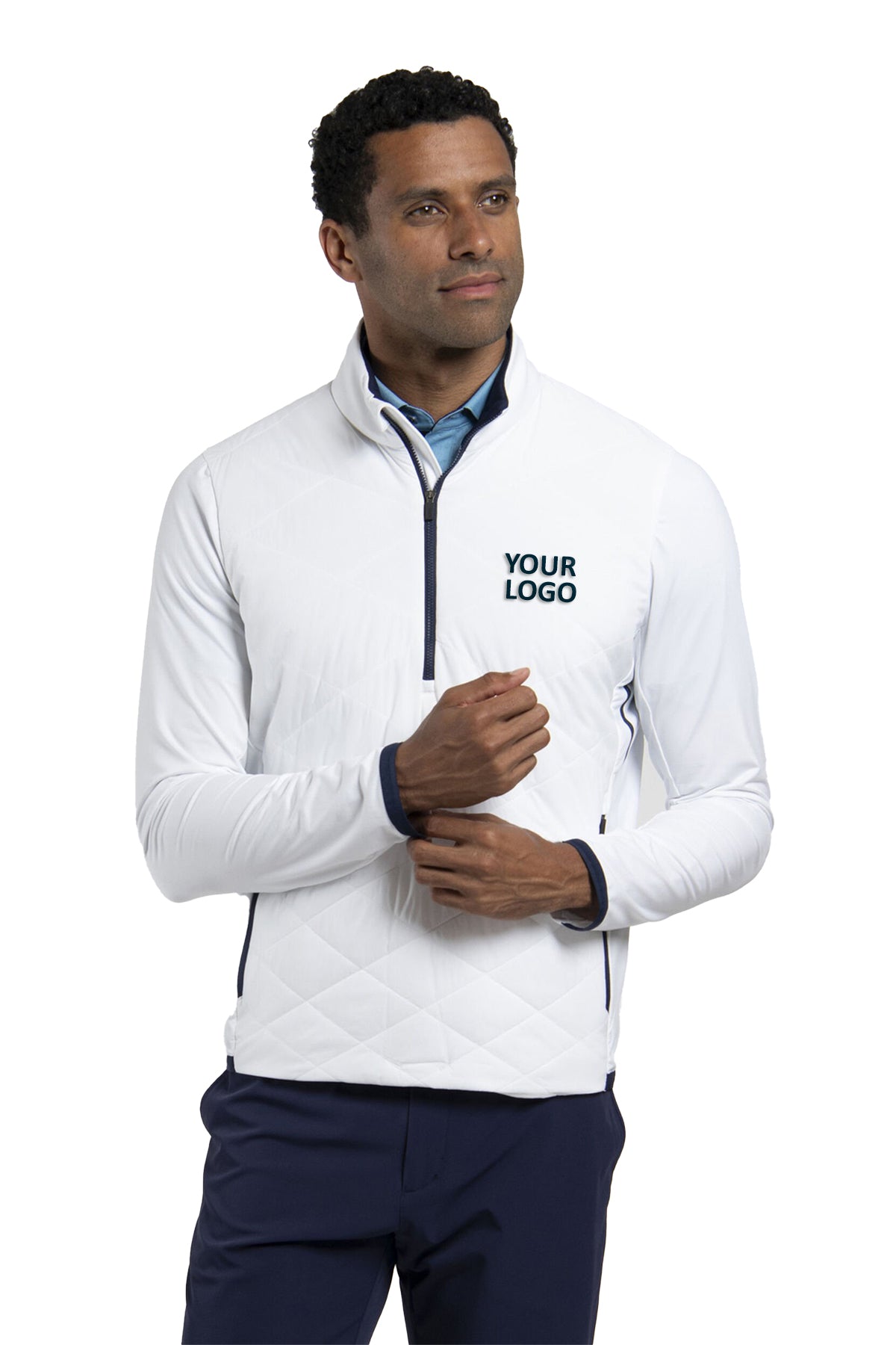 Custom Kjus K01037 White/Atlanta Blue