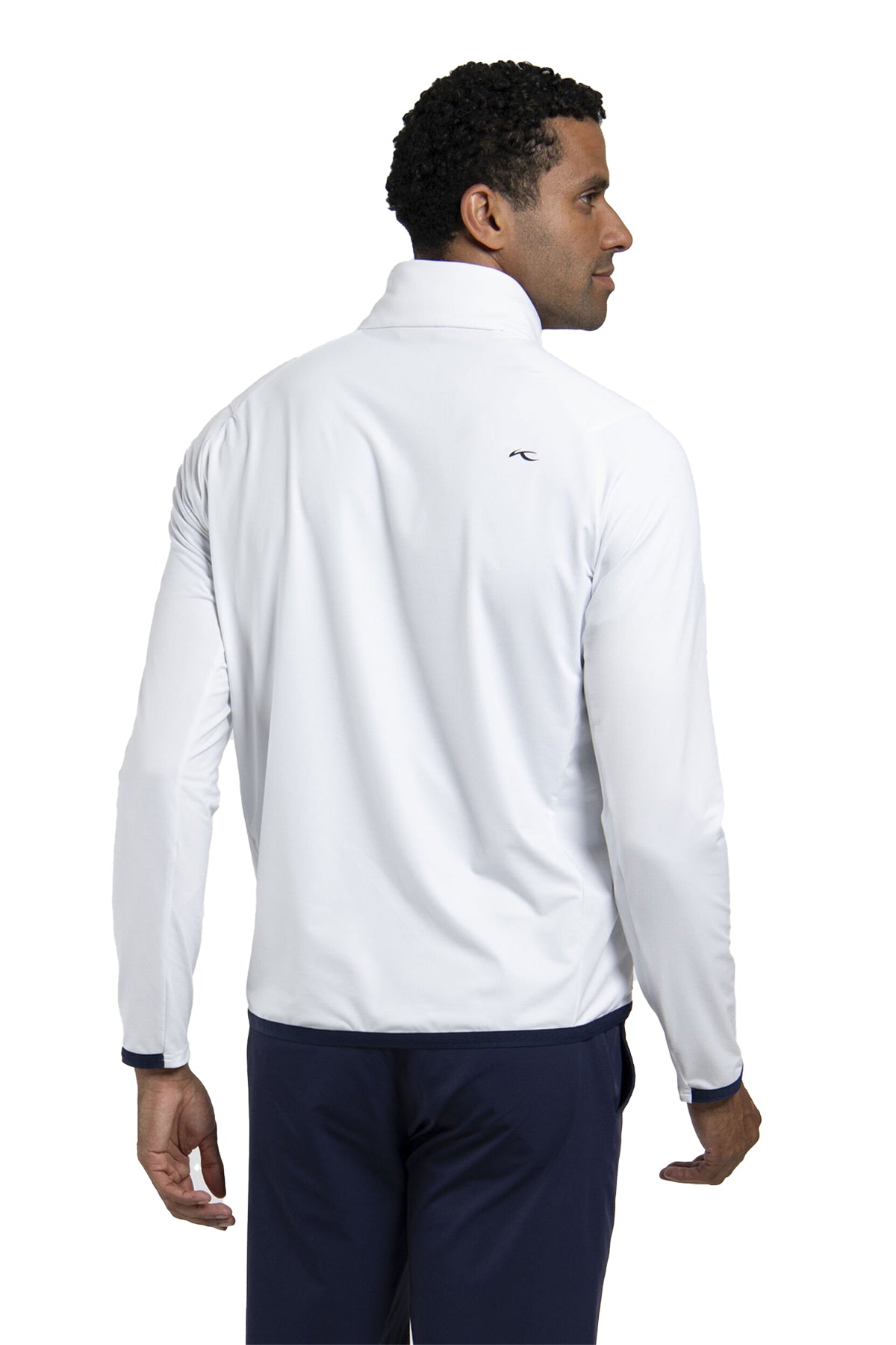 Kjus Release Custom Half-Zips, White/Atlanta Blue