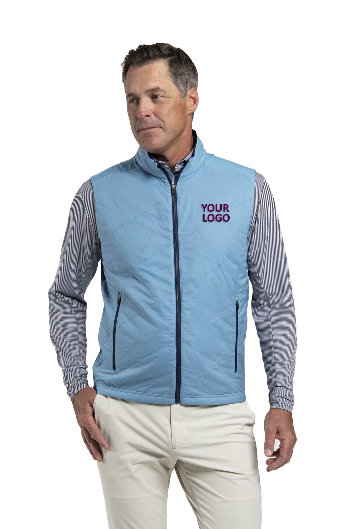 Kjus Retention Custom Vests, Atlas Blue/Atlanta Blue
