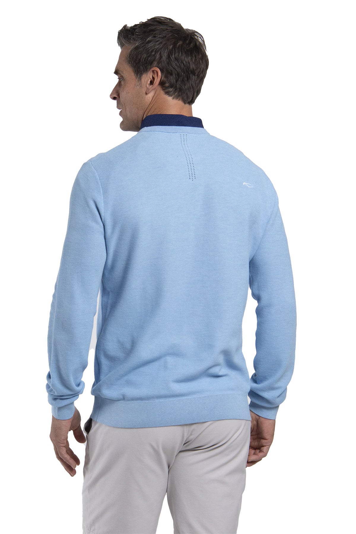 Kjus Crew Neck Custom Sweaters, Vapor Blue