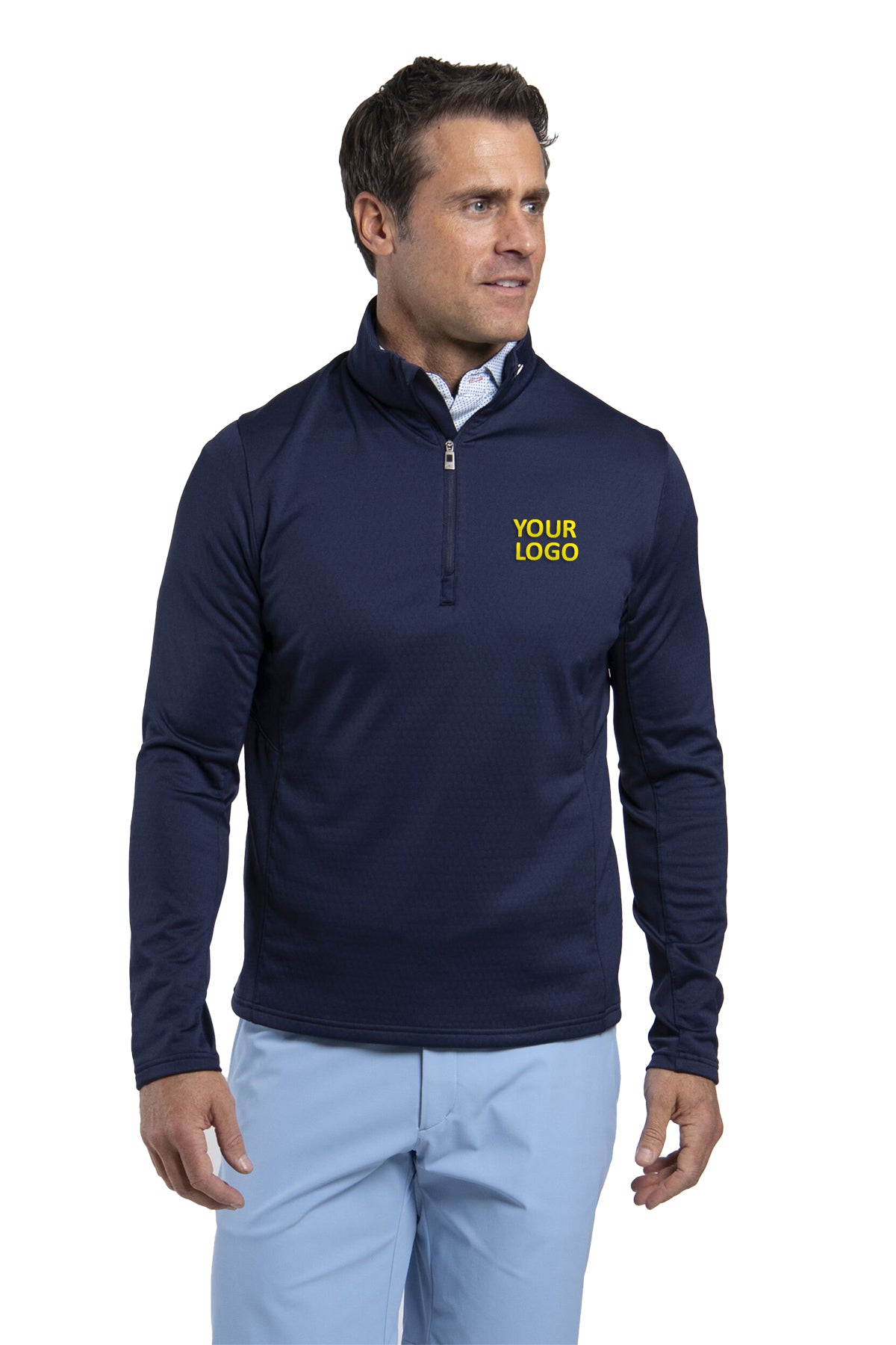 Kjus Hydraulic Midlayer Custom Half-Zips, Atlanta Blue