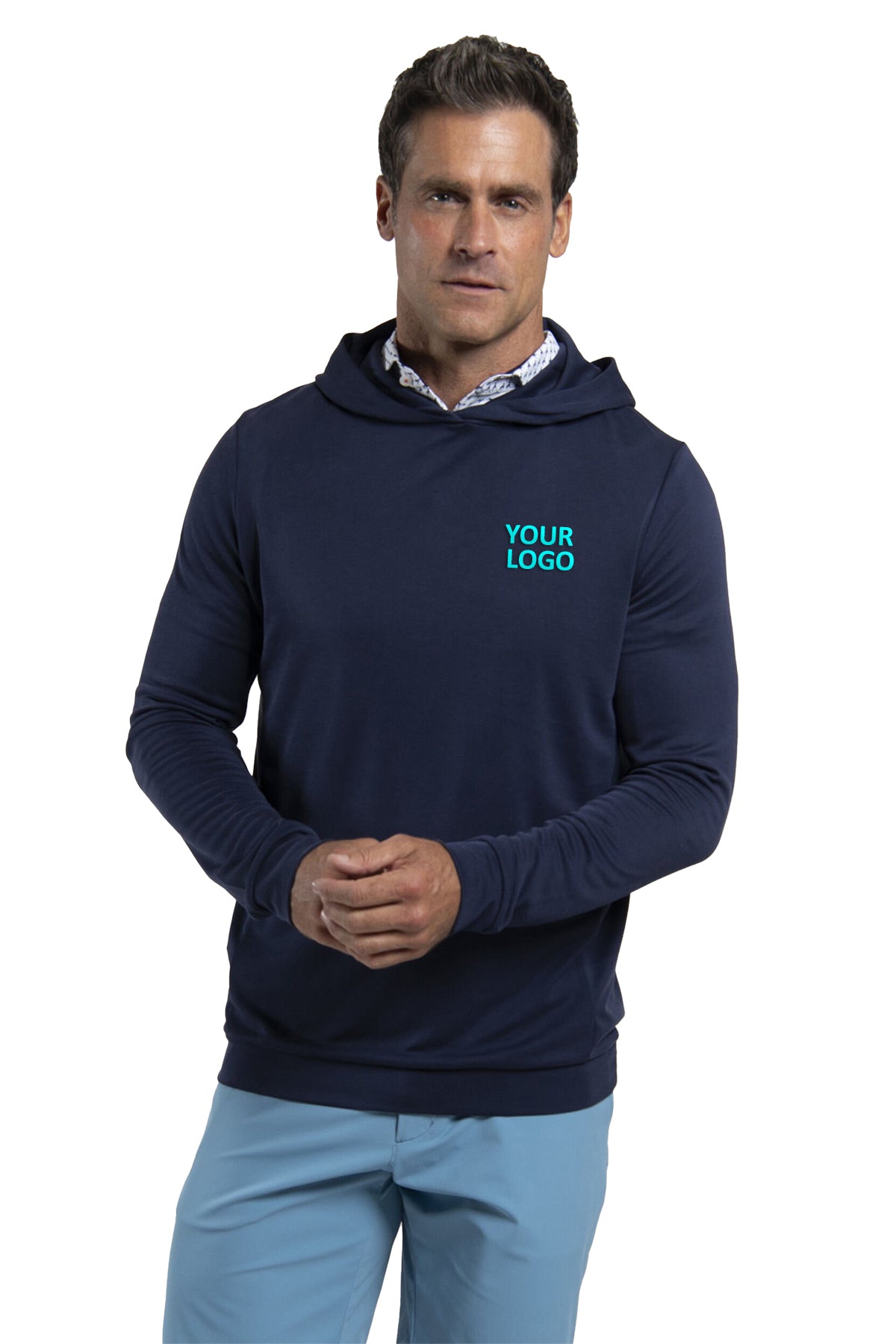 Kjus Kallen Custom Hooded Midlayers, Atlanta Blue