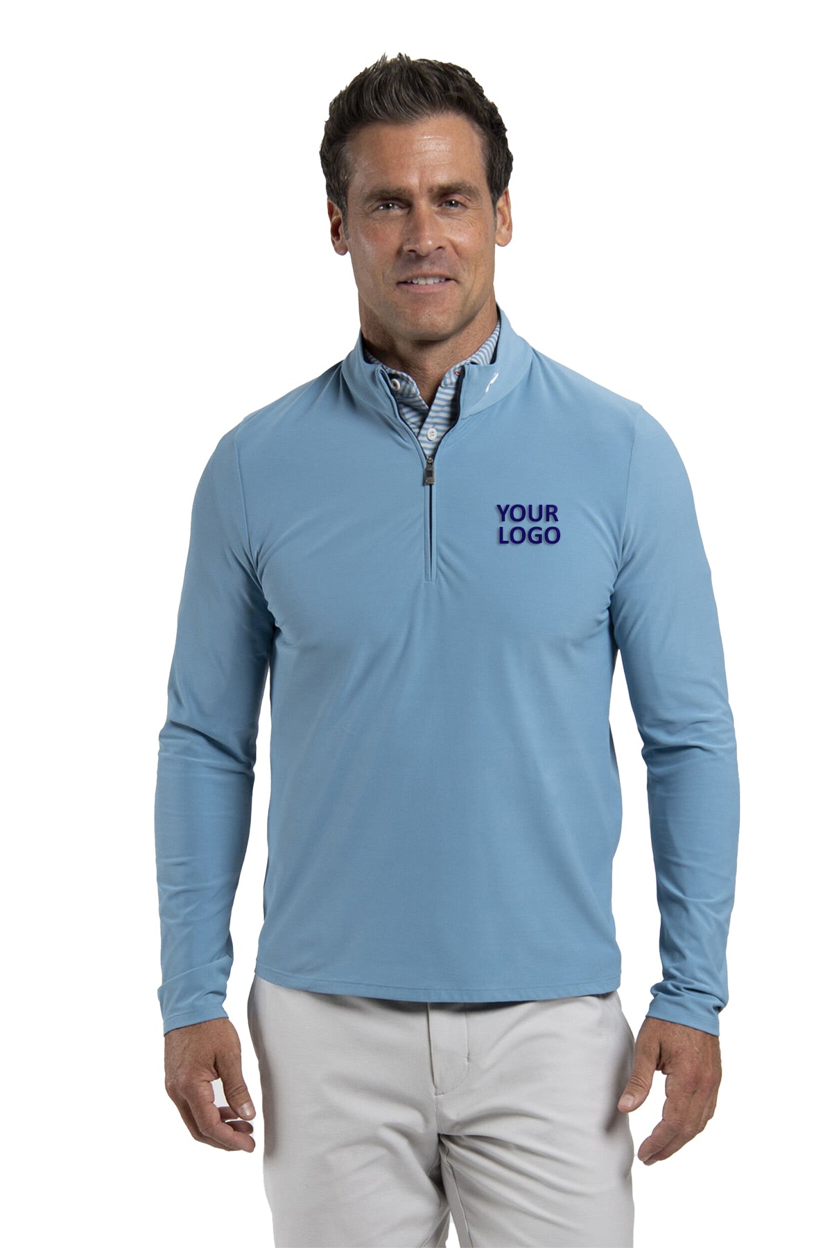 Kjus Shift Midlayer Custom Half-Zips, Atlas Blue