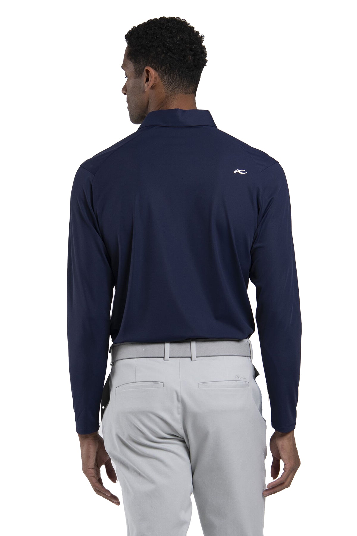 Kjus Cool Point Custom Long Sleeve Polos, Atlanta Blue