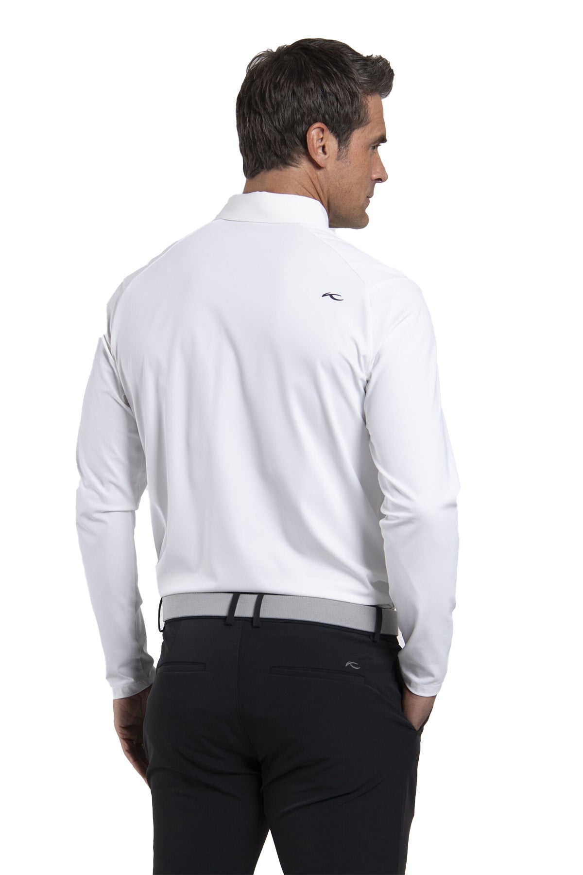 Kjus Cool Point Custom Long Sleeve Polos, White