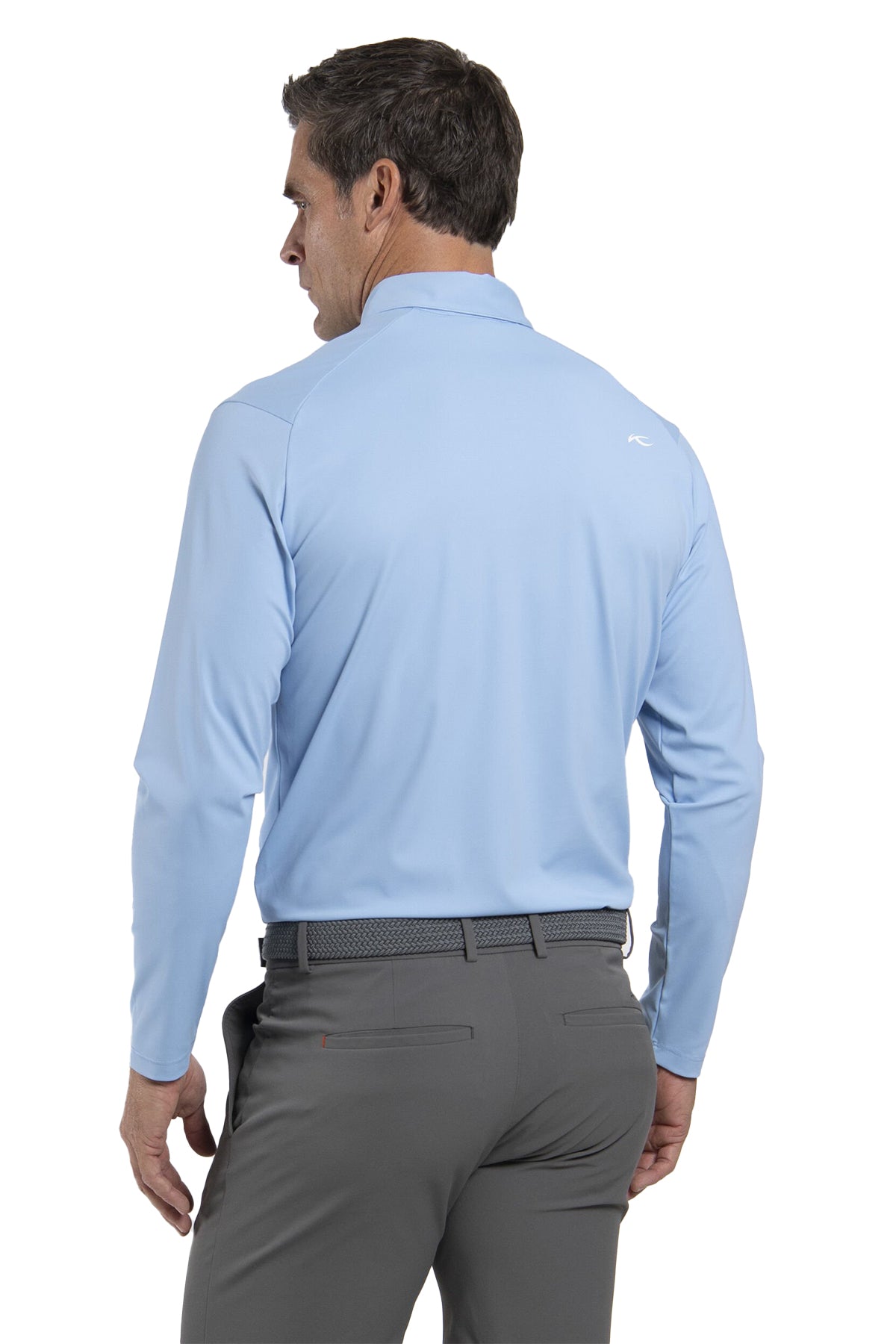 Kjus Cool Point Custom Long Sleeve Polos, Vapor Blue