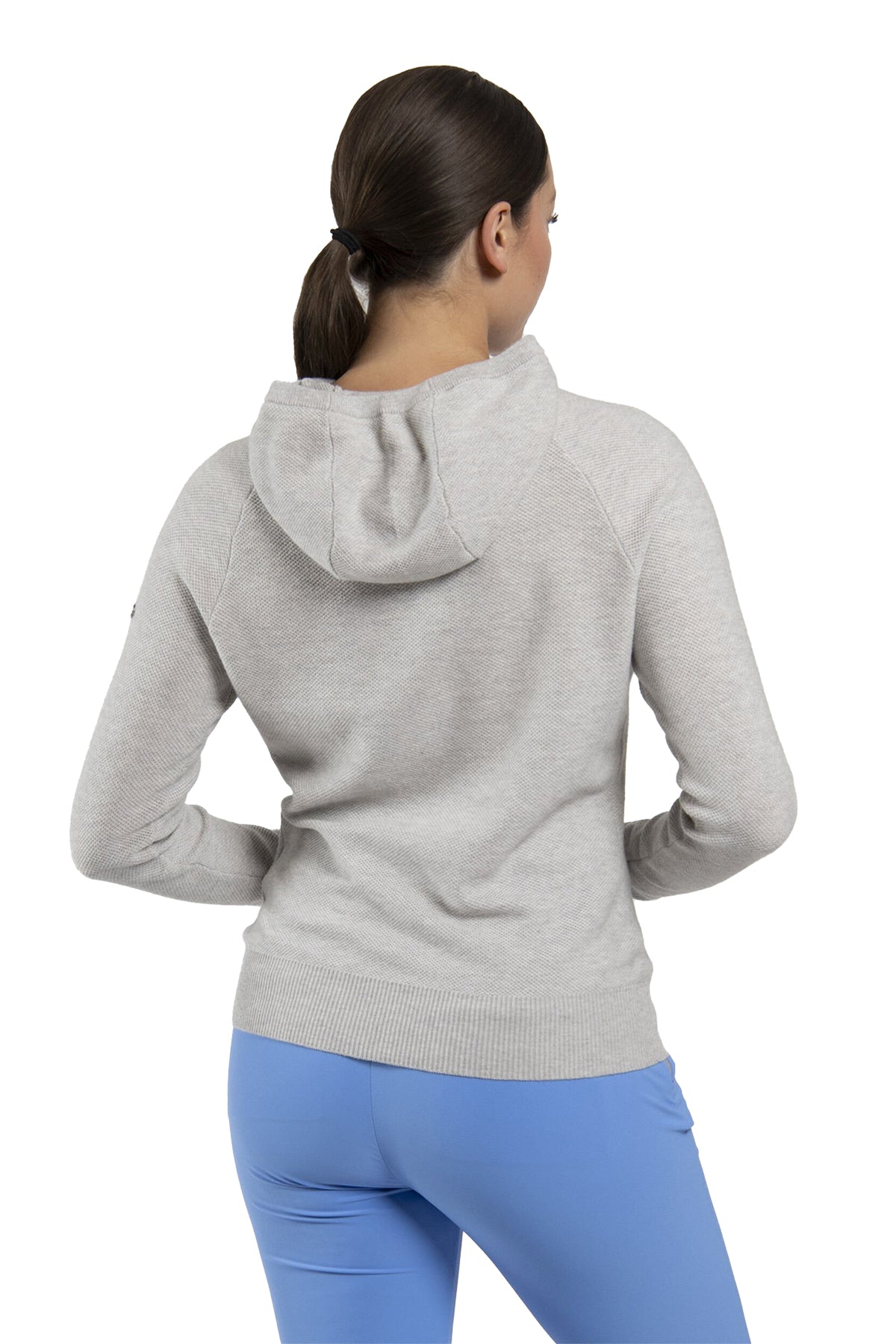Kjus Women's Kessy Hooded Custom Sweaters, Silver Fog
