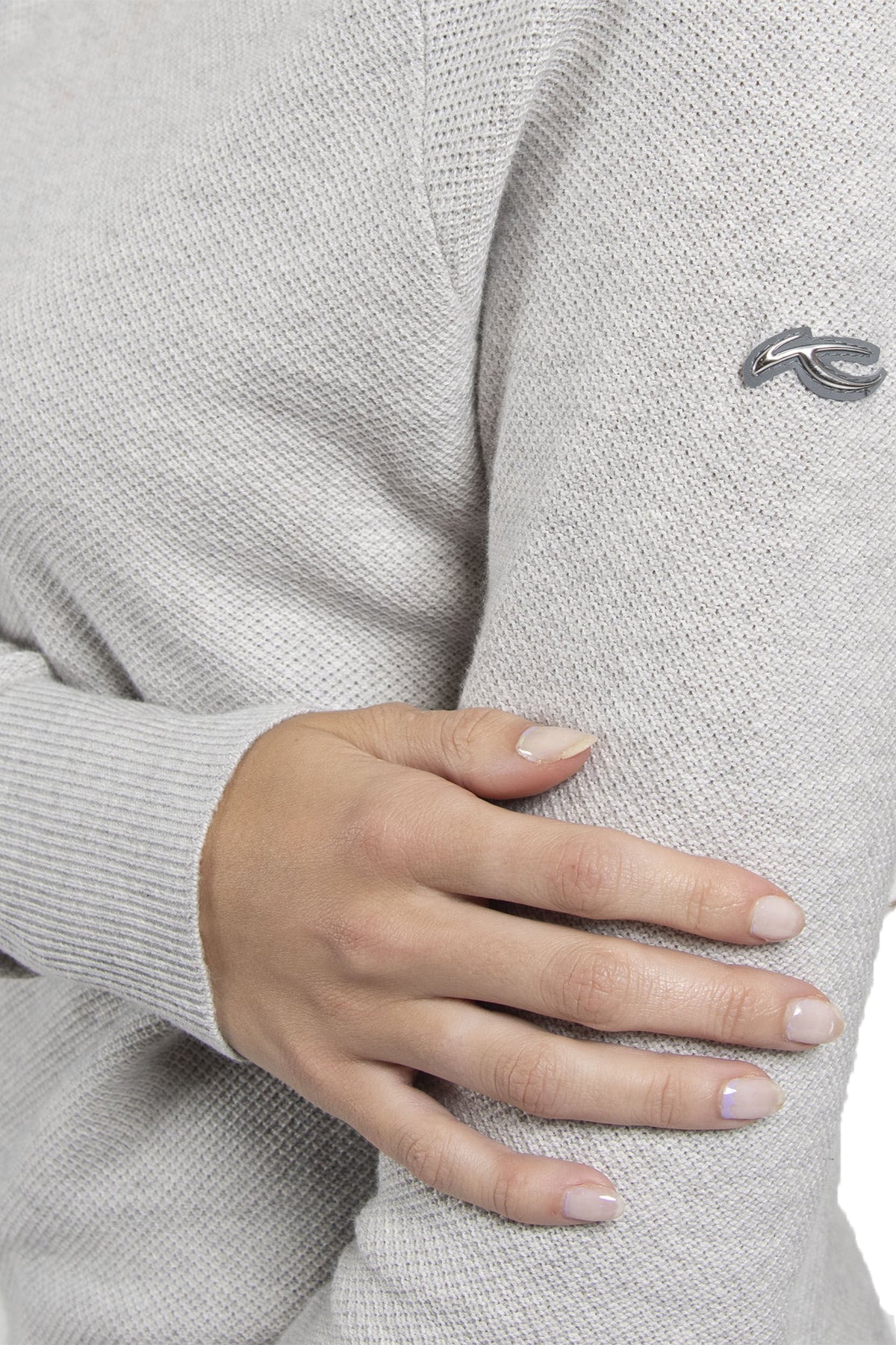Kjus Women's Kessy Hooded Custom Sweaters, Silver Fog
