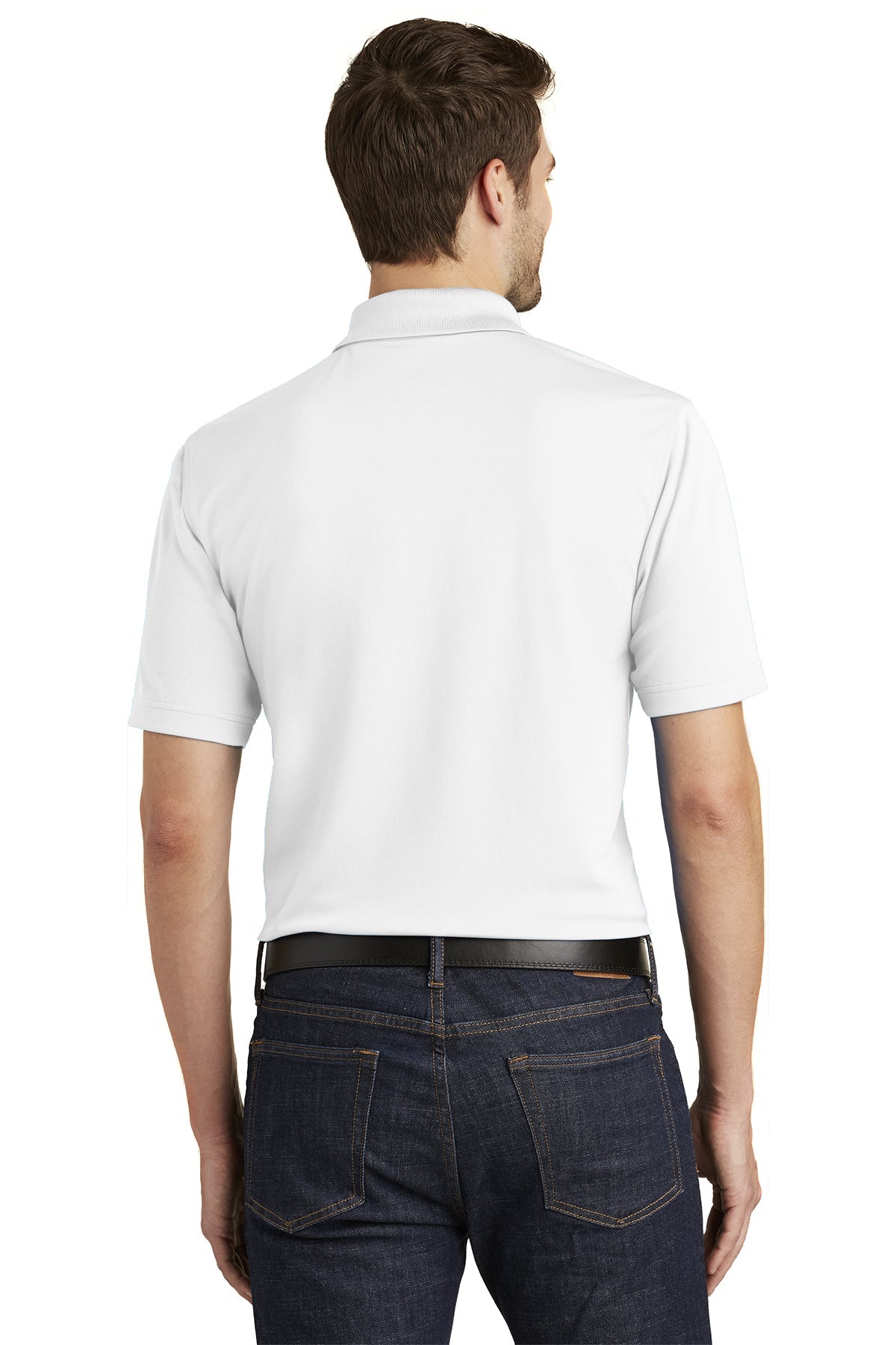 Port Authority Dry Zone UV Micro-Mesh Custom Polos, White [Inspirational Development & Empowerment]