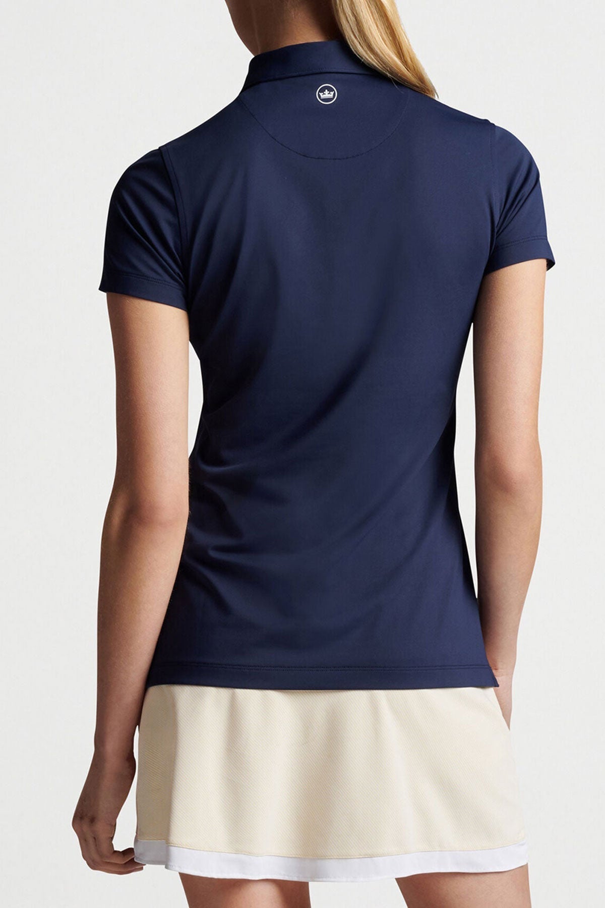 Peter Millar Womens Button Polo, Navy [Lane & Waterman]