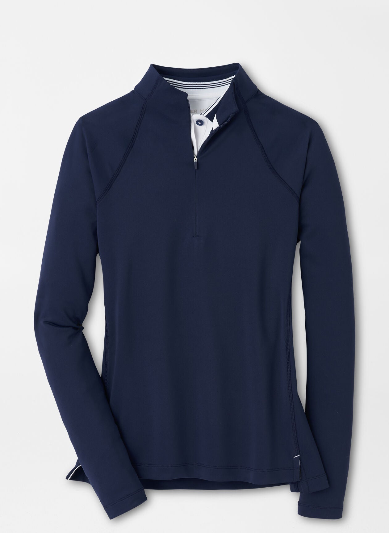 Peter Millar Womens Perth Branded Quarter Zips, Navy [PE Company]