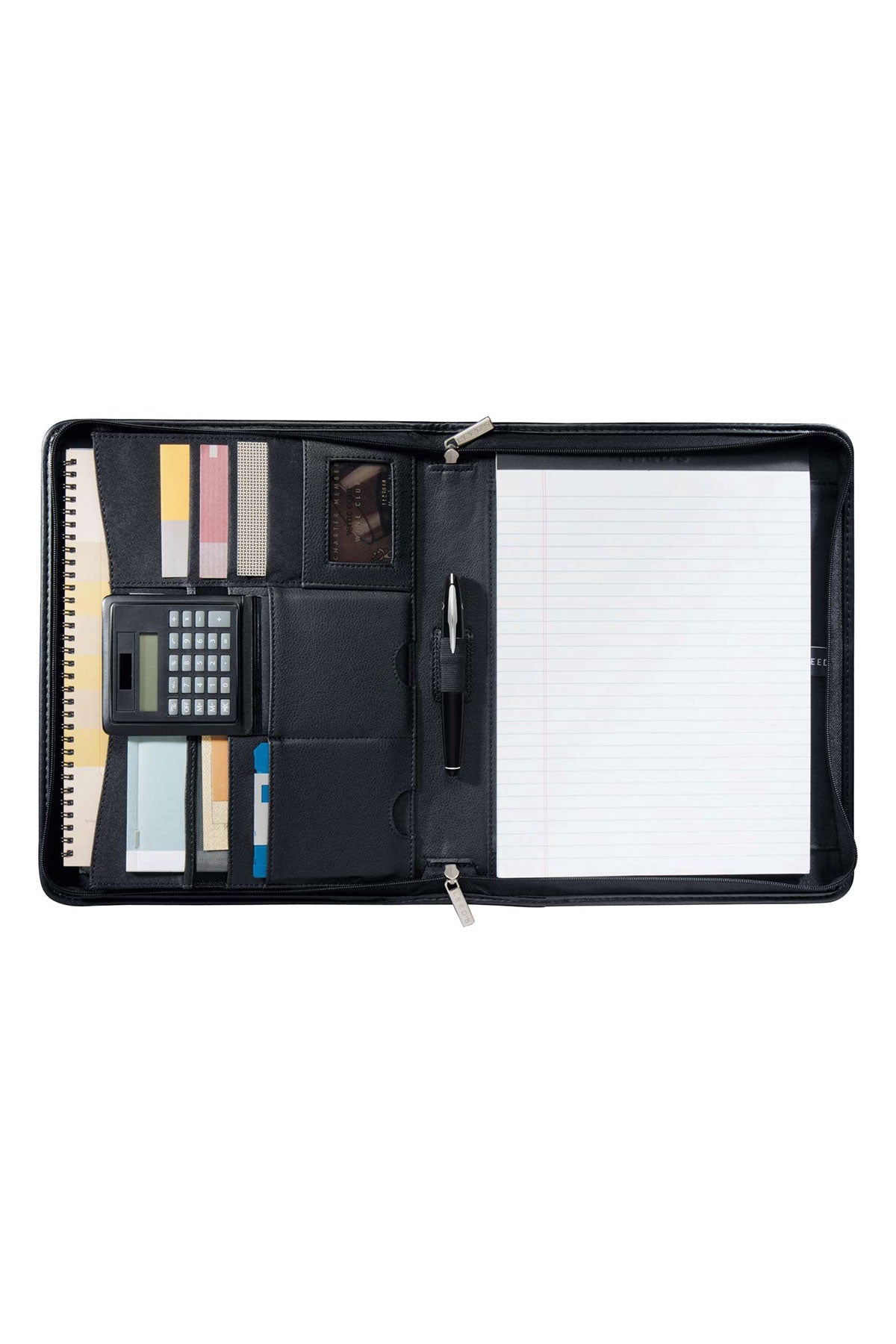 Manhattan Zippered Padfolio 9200 Black - NLA