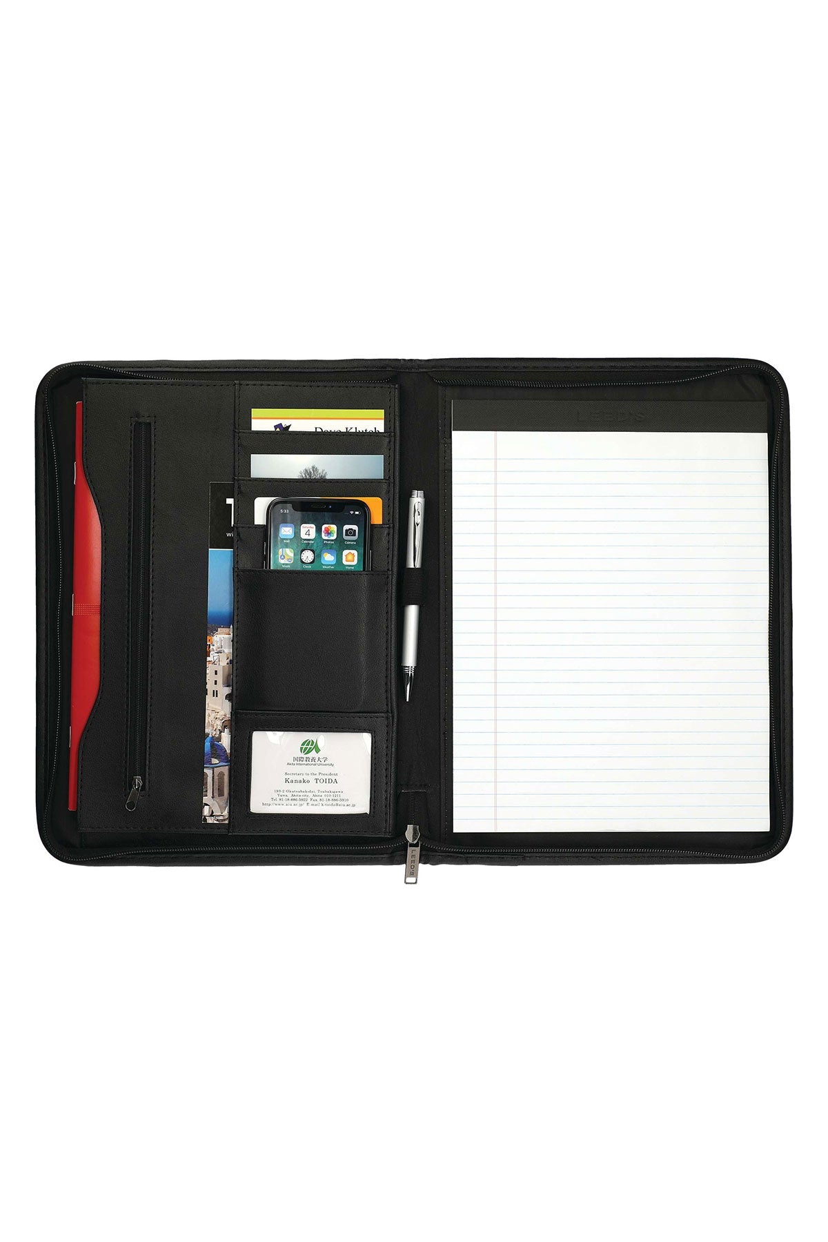 DuraHyde Zippered Padfolio