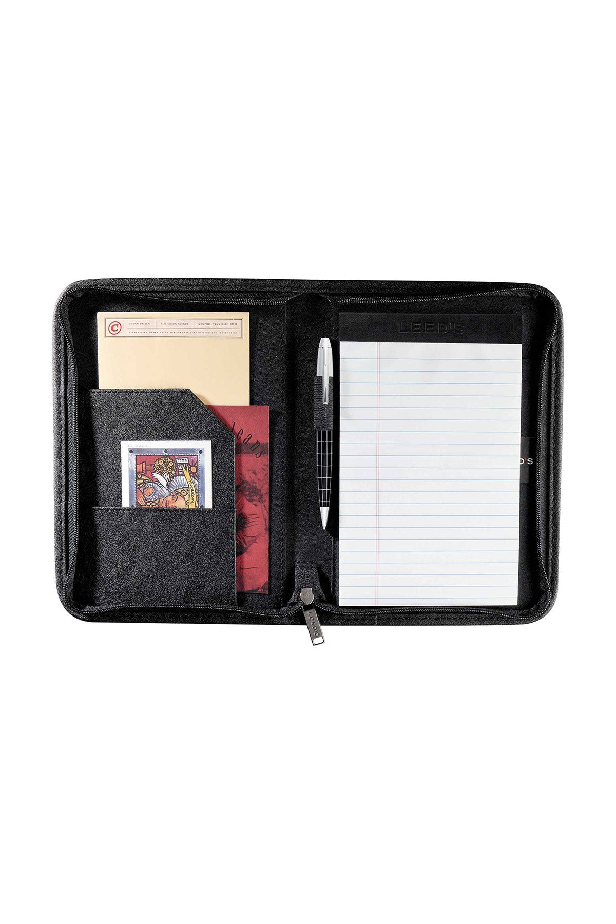 DuraHyde Jr. Zippered Padfolio 0600 Black
