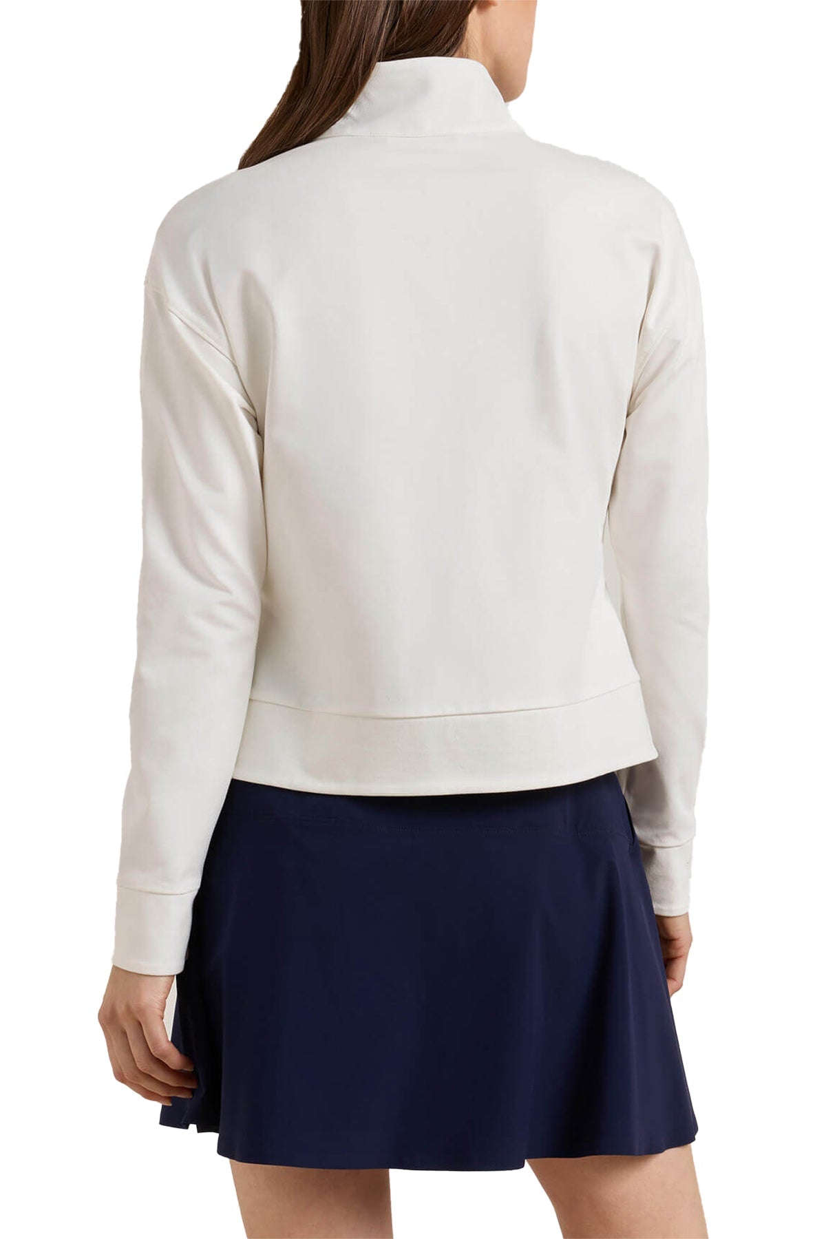 Peter Millar Women's Coolspun Lite Cotton Custom Quarter-Zips, White [Mechanical Solutions]