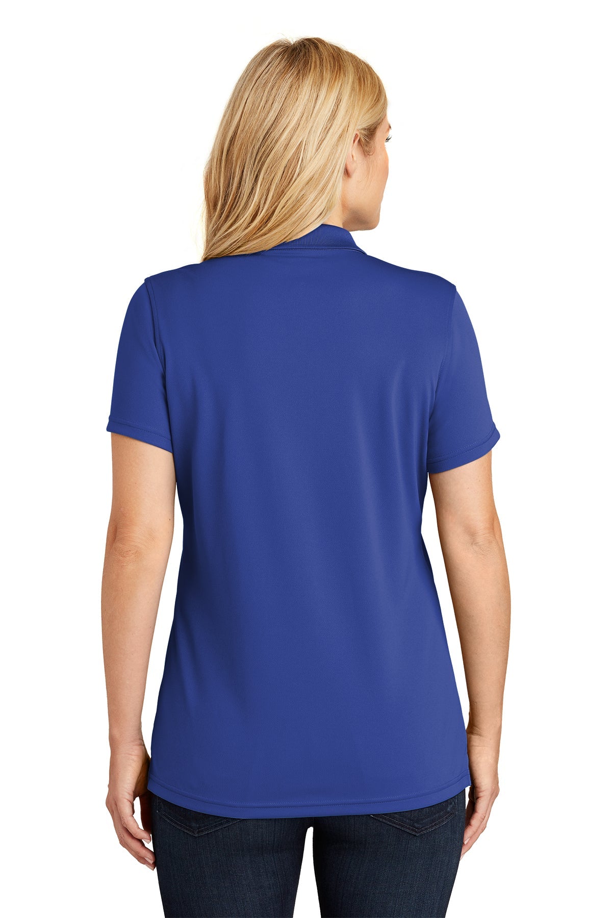 Port Authority Womens Dry Zone UV Micro-Mesh Custom Polos, True Royal [TruBlue Home Service Ally]