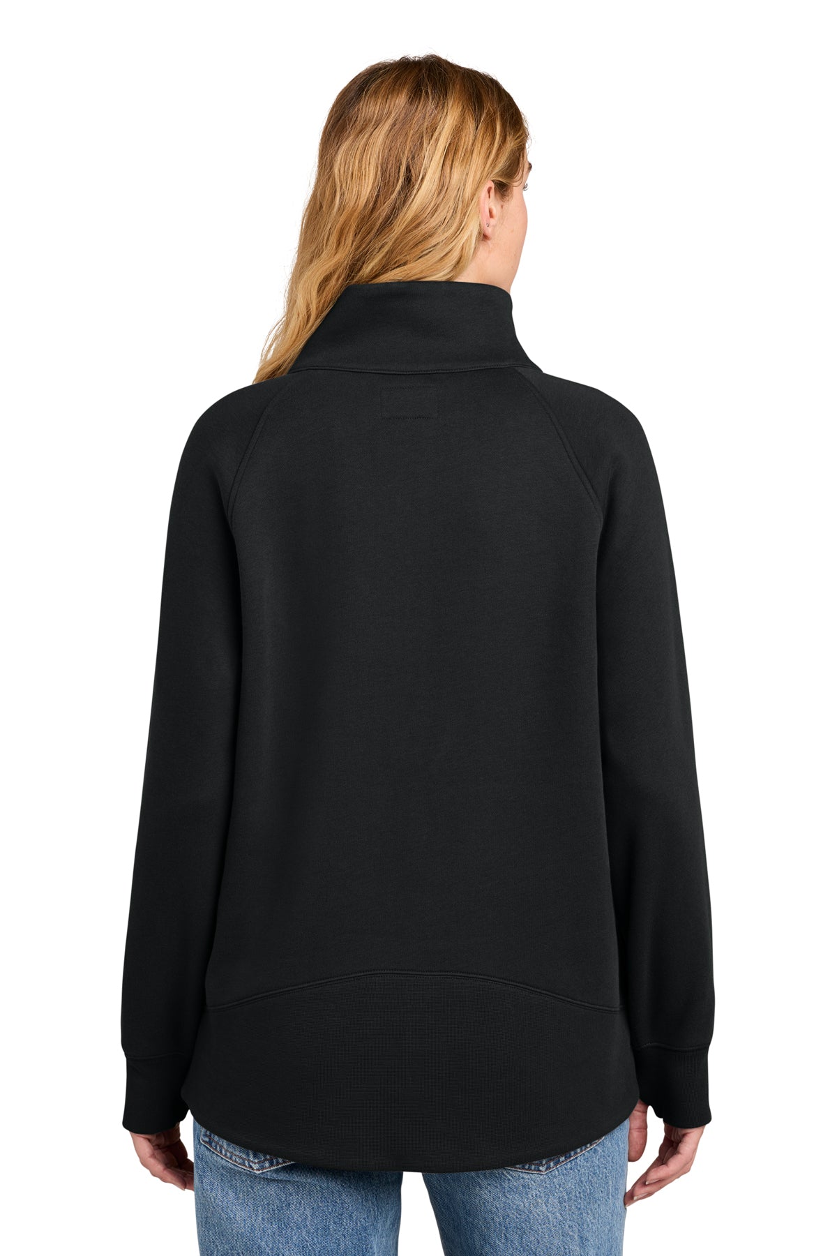 New Era Women’s Heritage Fleece Custom 1/2-Zips, Black