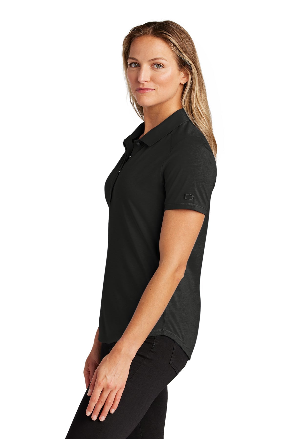 OGIO Ladies Motion Custom Polos, Blacktop [Lake Erie Arms]