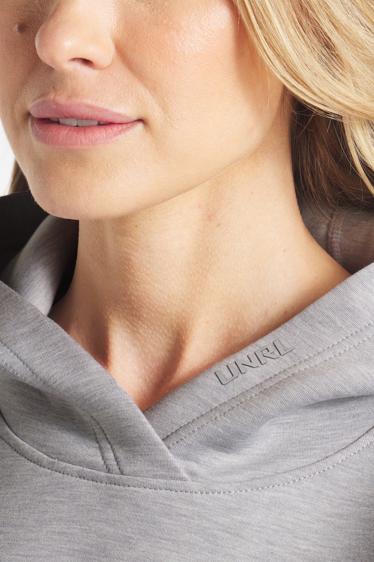 UNRL Women's LuxBreak Oversized Custom Hoodies, Heather Gray