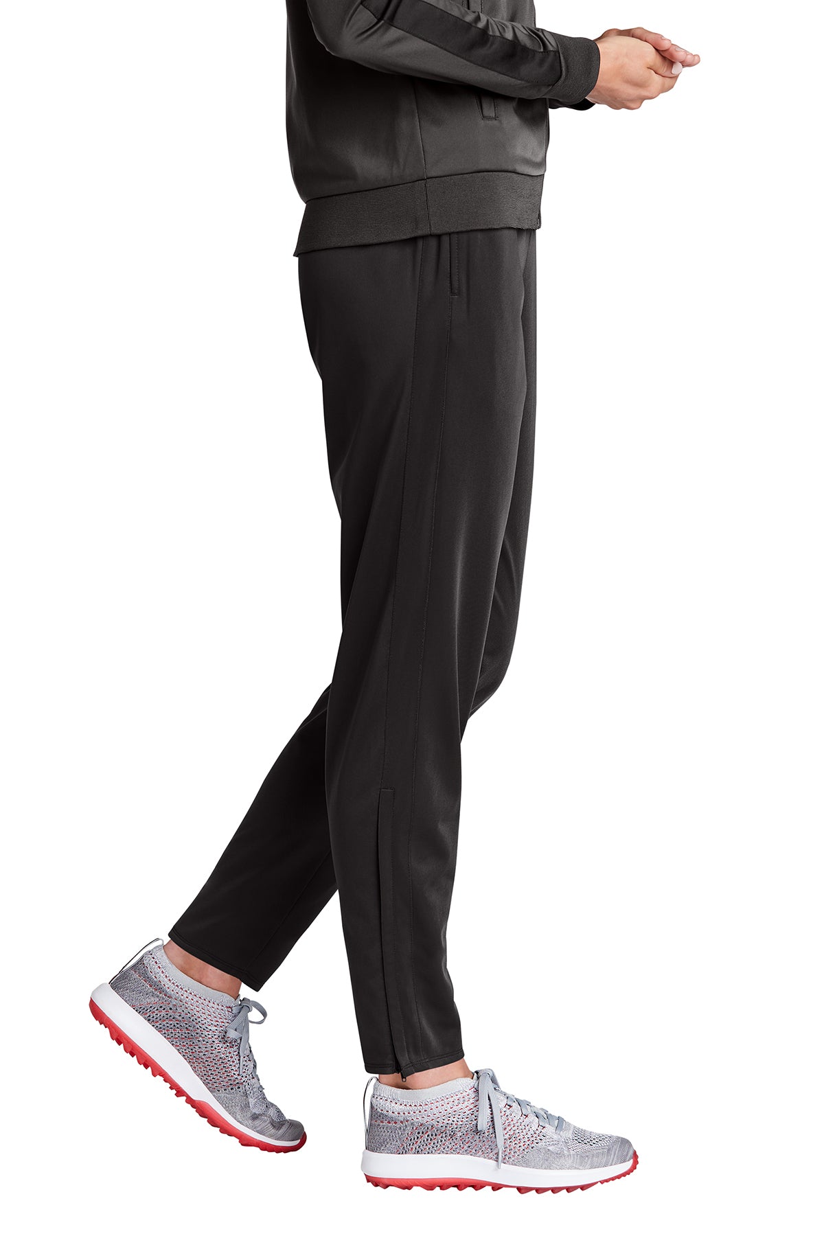 Sport-Tek Women's Custom Tricot Track Joggers, Black