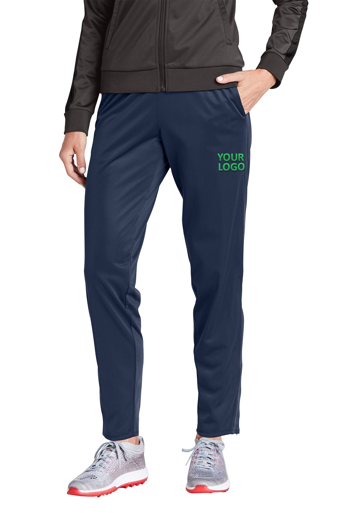 Sport-Tek Women's Tricot Custom Track Joggers, True Navy