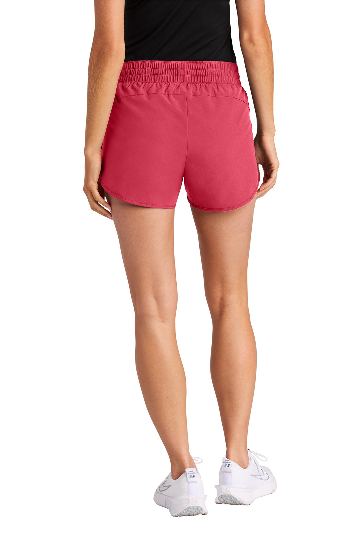 Sport-Tek Women’s Custom Repeat Swift Shorts, Active Pink