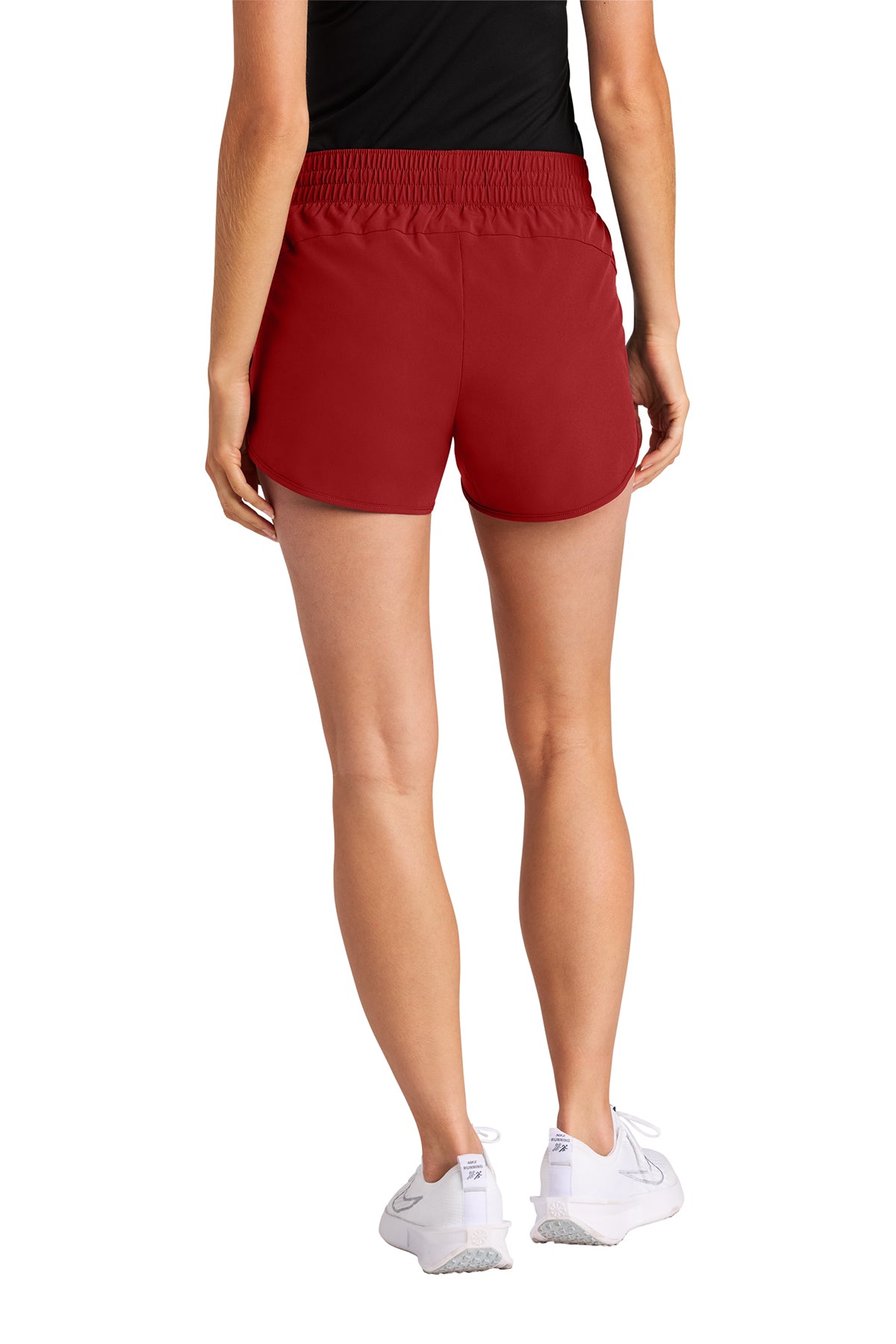 Sport-Tek Women’s Custom Repeat Swift Shorts, Deep Red