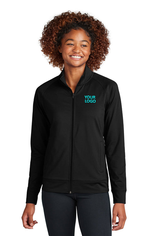 Sport-Tek Custom Sport-Wick Stretch Cadet Jackets, Black