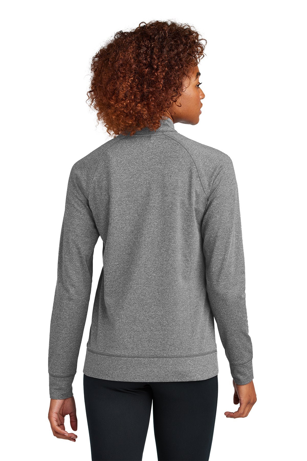 Sport-Tek Women's Custom Sport-Wick Stretch Cadet Jackets, Charcoal Grey Heather