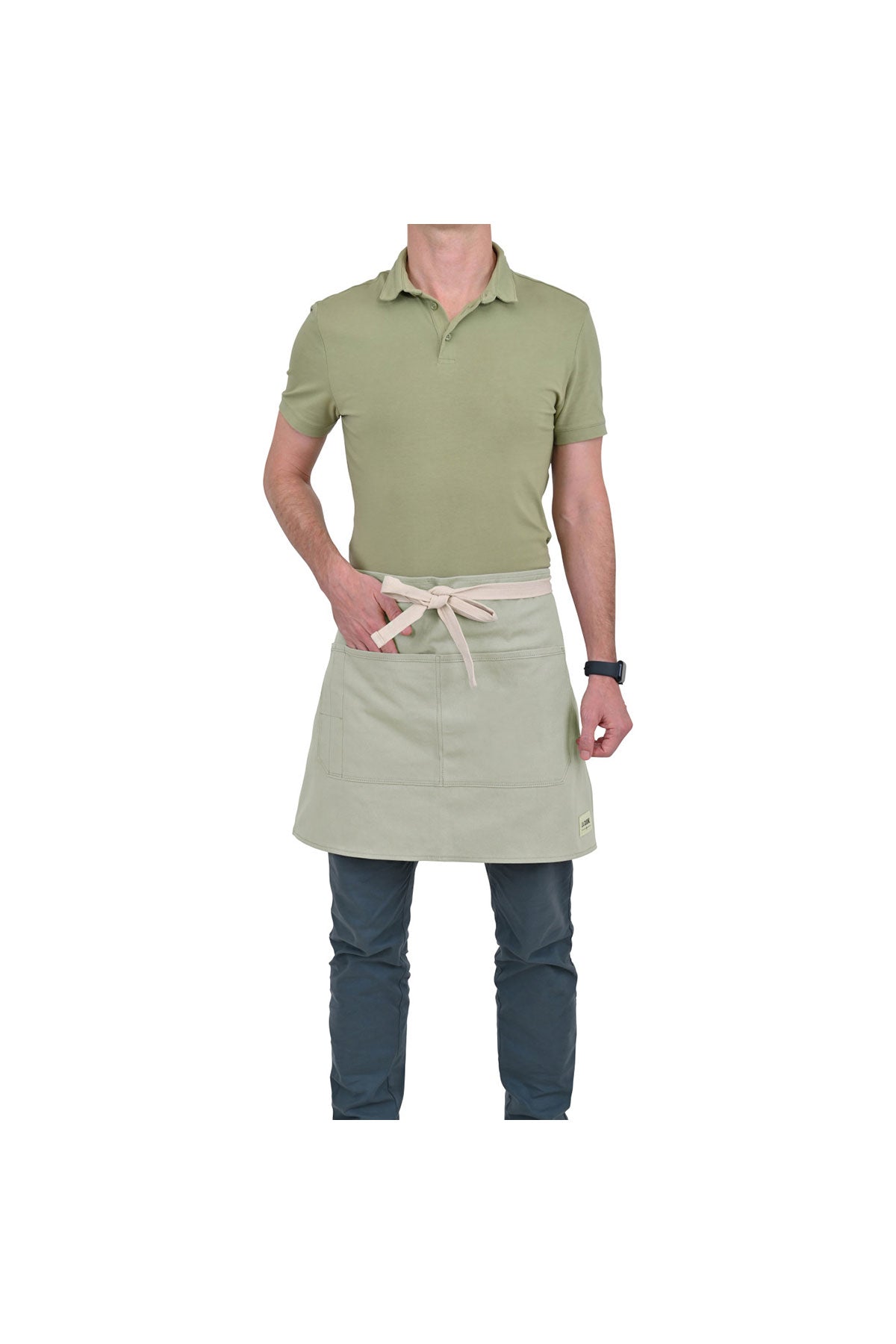La Cuisine Bistro Custom Apron, Light Grey