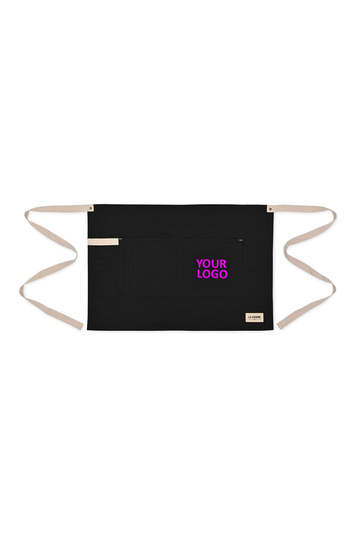 La Cuisine Bistro Custom Apron, Black