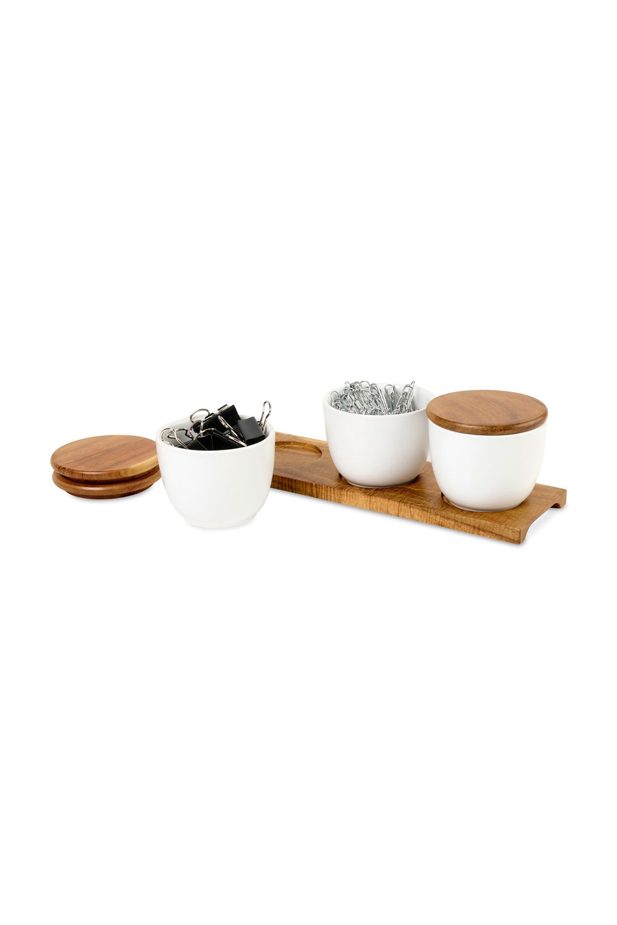 La Cuisine Appetizer Trio Custom Tray, Wood