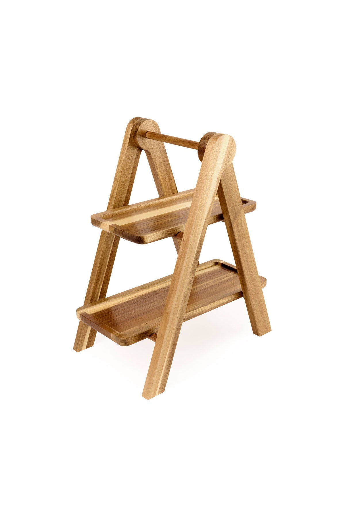La Cuisine 2 Tier Serving Custom Tray, Wood