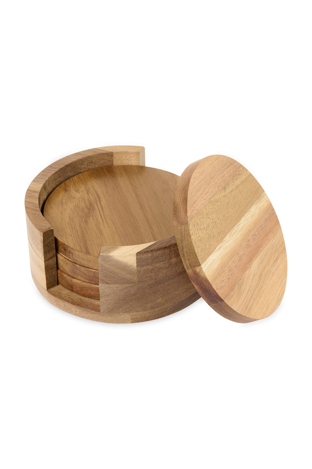 La Cuisine Coaster Custom Set, Wood