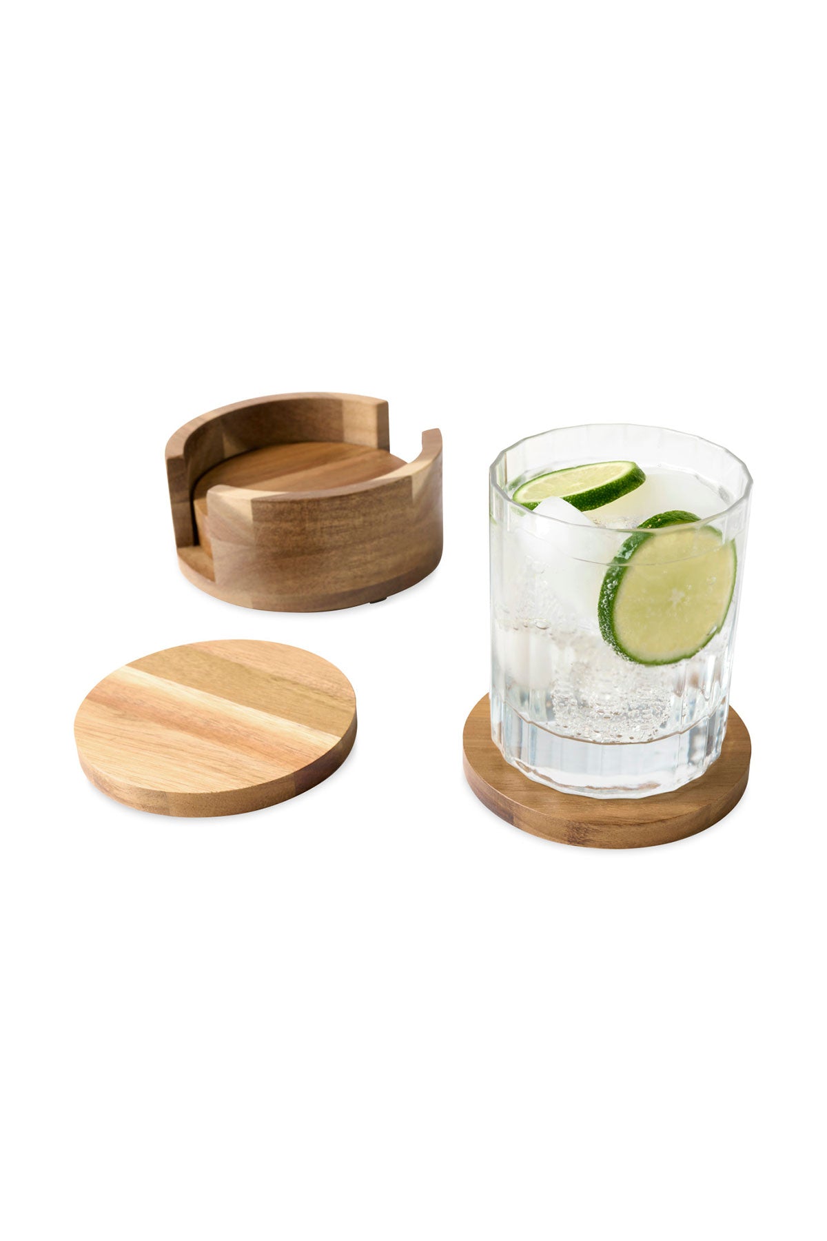 La Cuisine Coaster Custom Set, Wood