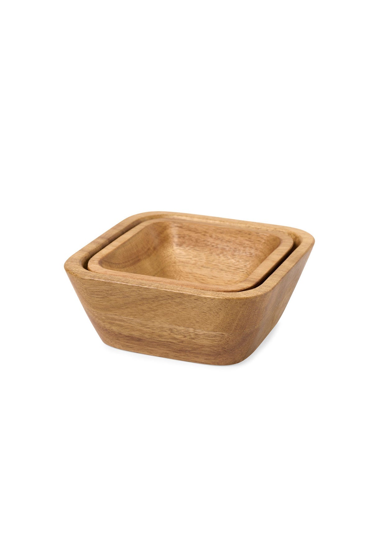 La Cuisine Nesting Snack Custom Bowl Set, Wood