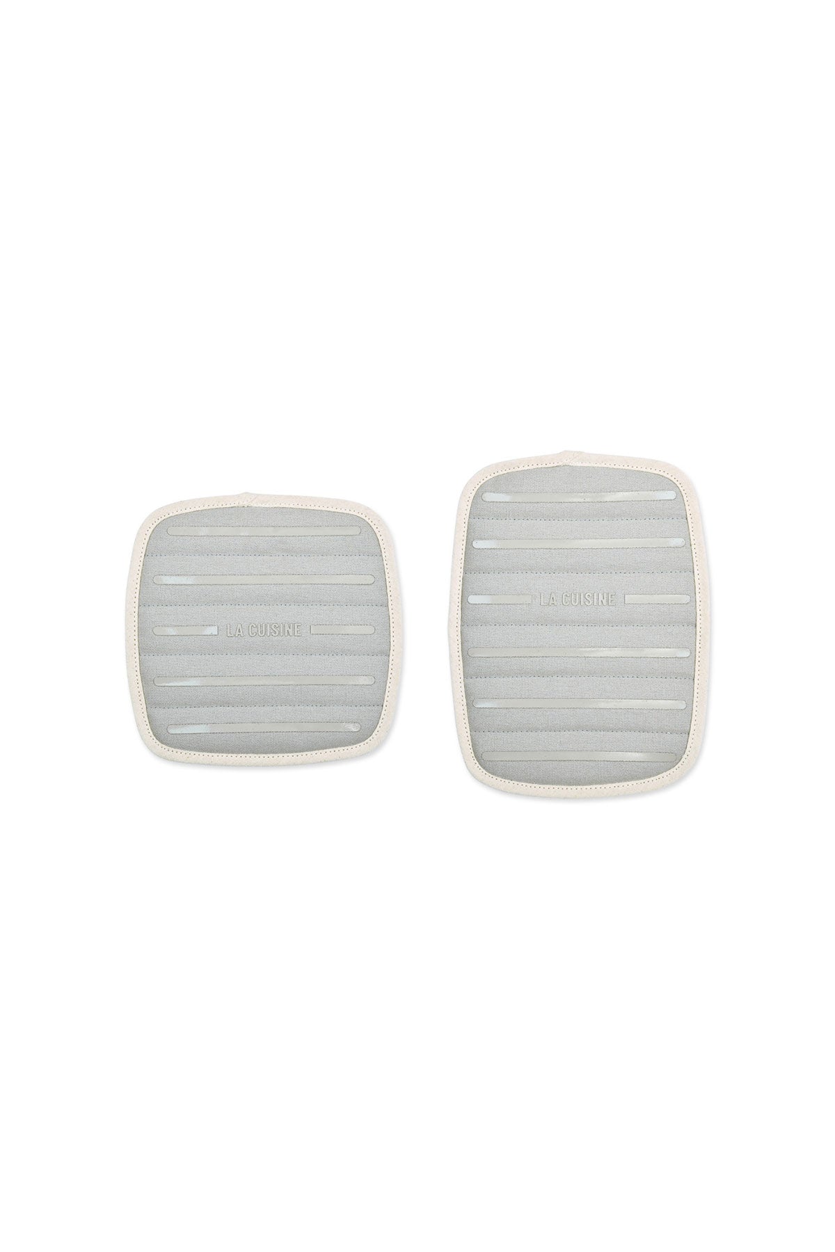 La Cuisine Potholder Hot Pad Custom Set, Grey