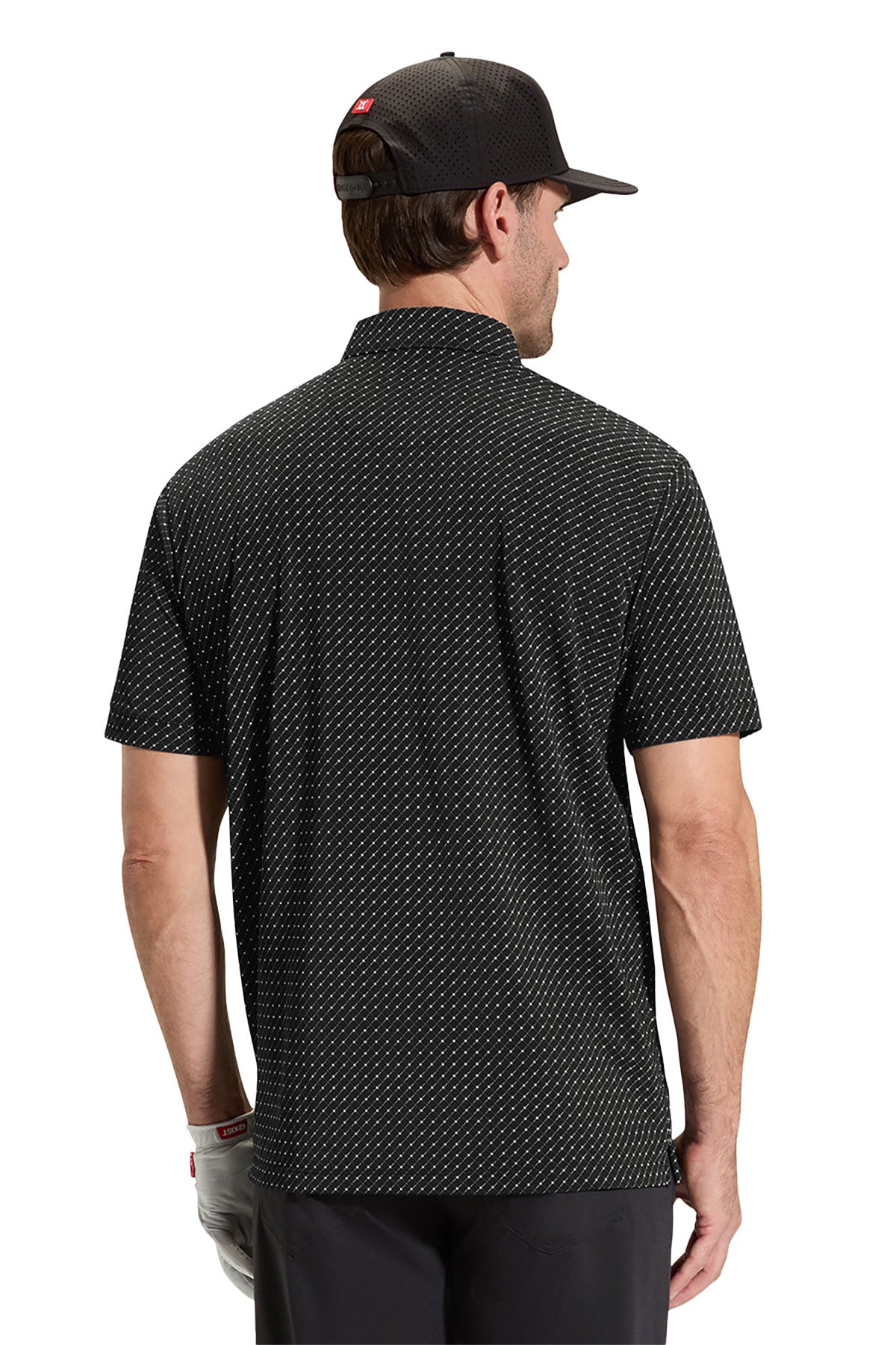 Ghost Golf Links Custom Polos, Black [Tetra Solutions]