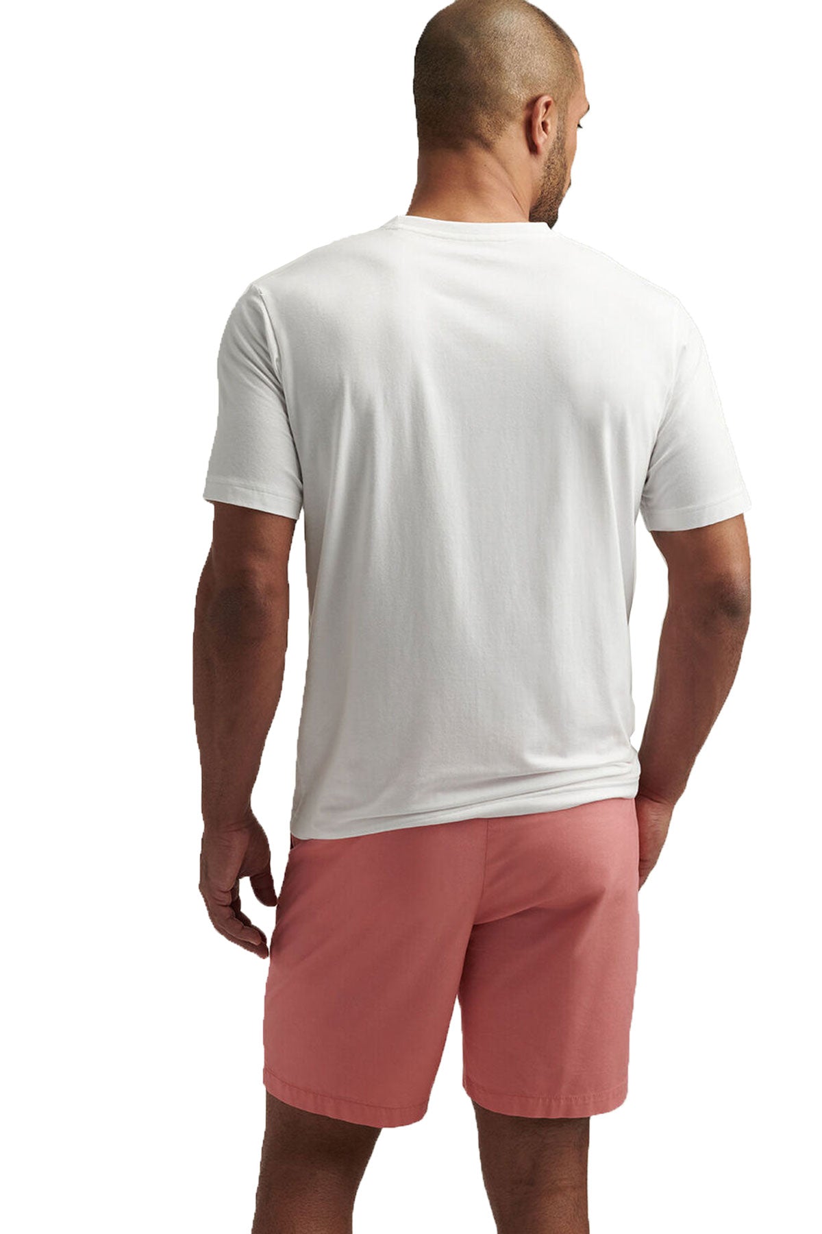 Peter Millar Crown Comfort Short-Sleeve Pocket Custom Tee's, White [Matos Builders]