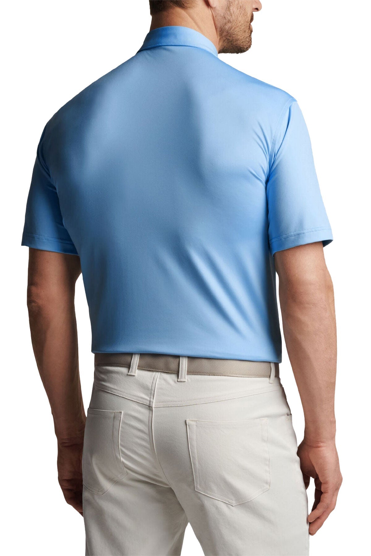 Peter Millar Performance Self Collar Custom Polos, Cottage Blue