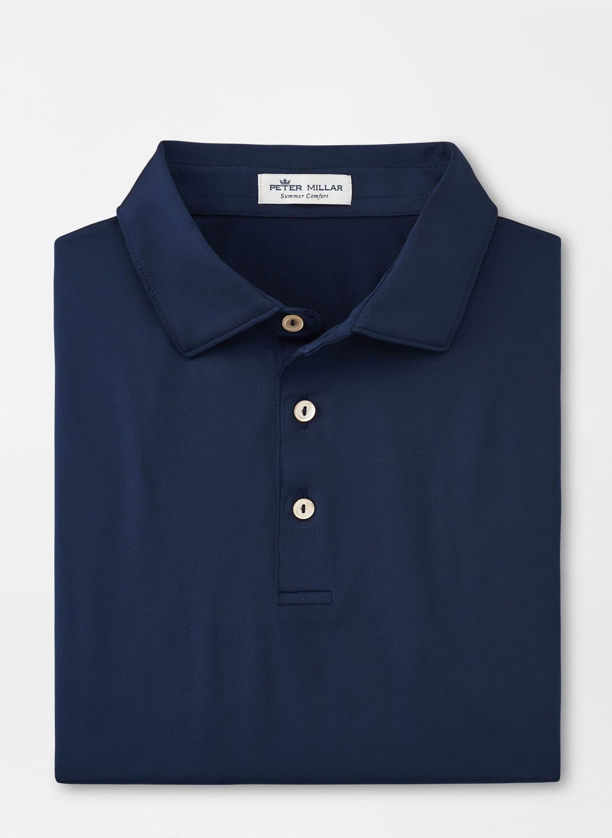 Peter Millar Performance Self Collar Custom Polos, Navy [Alpha Kappa Lambda - Gamma Beta]